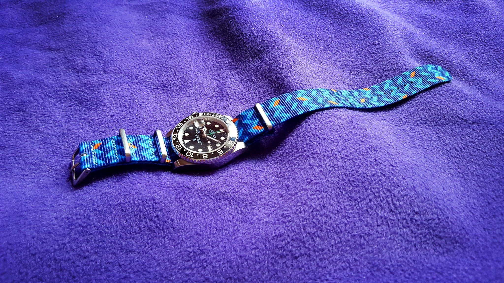 Rolex on Ocean Chevron 20mm strap