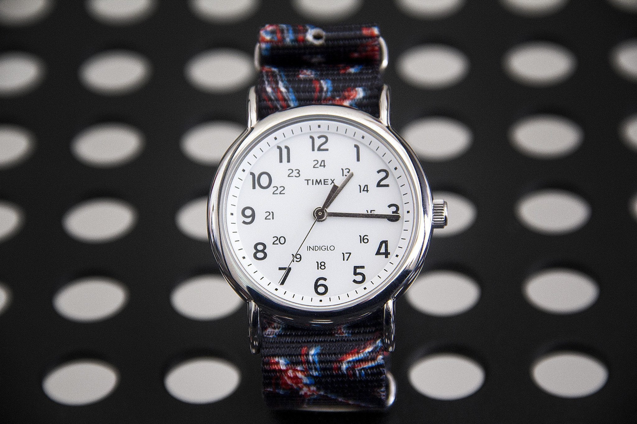 Timex Weekender on Chromatic Twitch strap