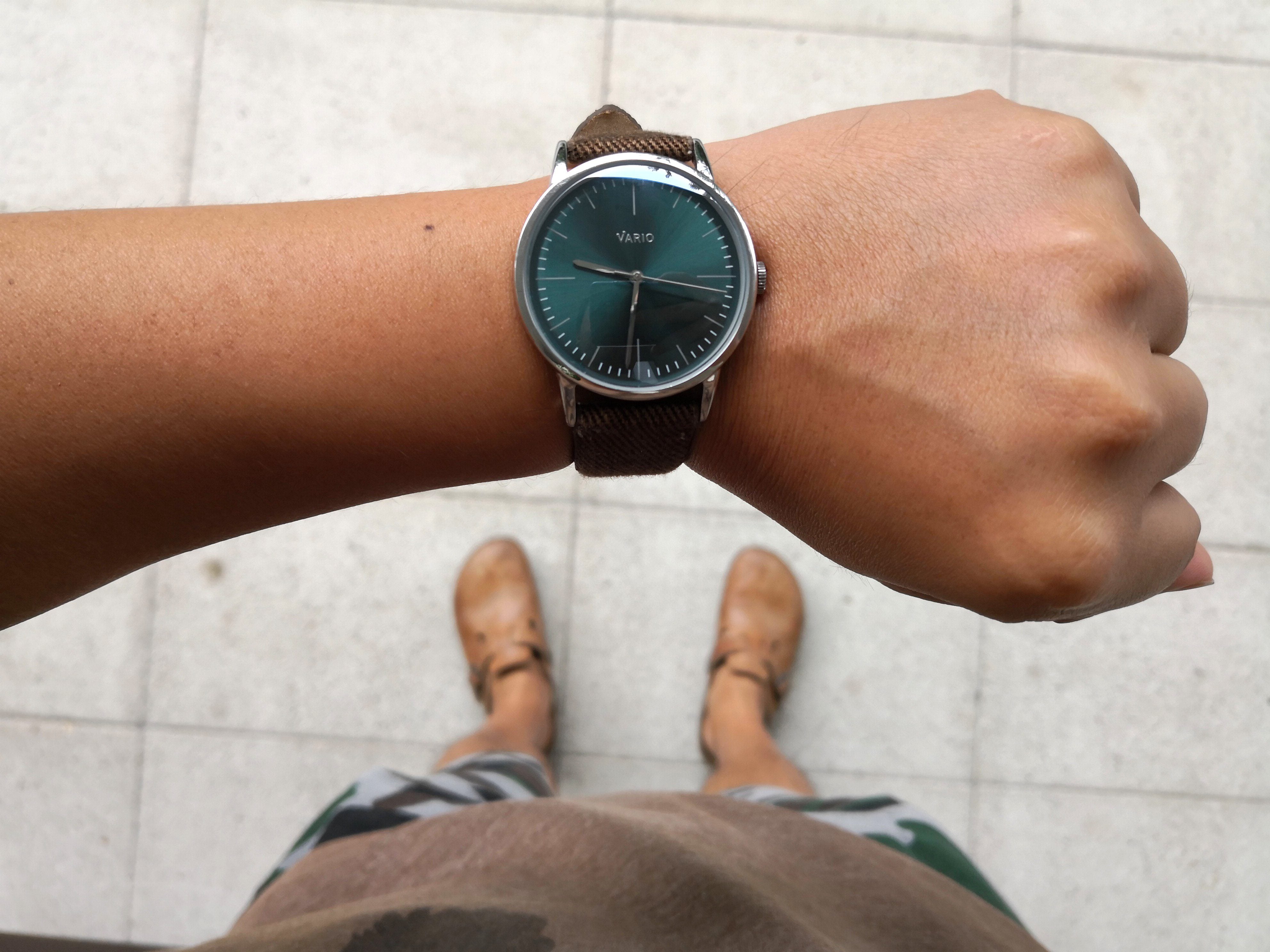 Ivan with his Eclipse dress watch. Got to support your own watch right?