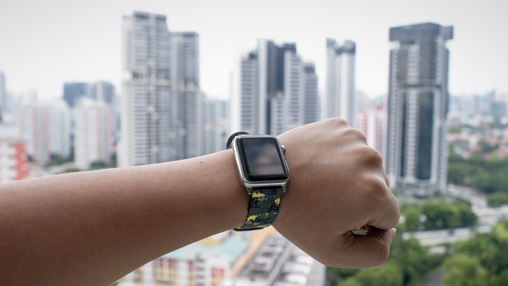 Apple watch with Camo Green by #varioclub member Ivan