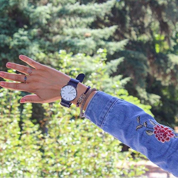 Minimalist Watch on Ballistic Nylon Navy Blue strap by #varioeveryday member @eriraimondi