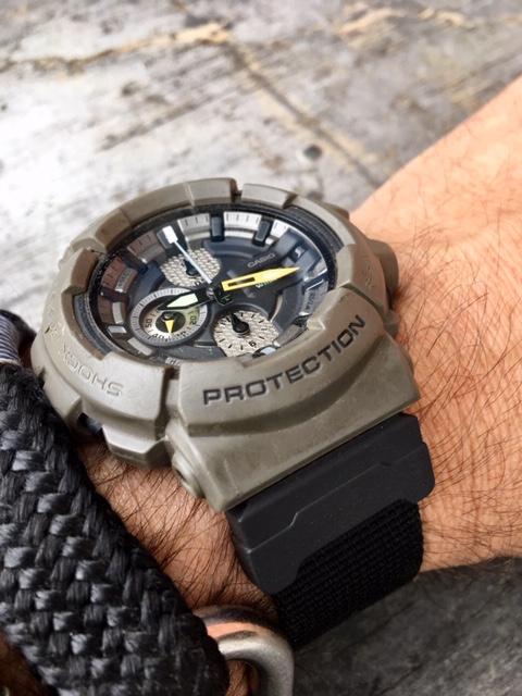 Casio G Shock GAC100 with Vario Ballistic Nylon strap by varioeveryda