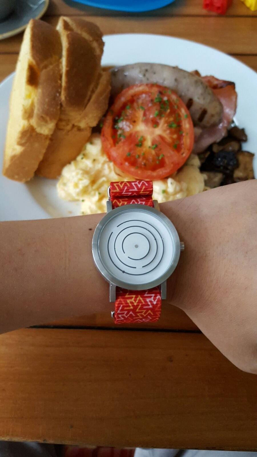 Project Watch with Orange Tangy Strap by #varioclub member Ivan