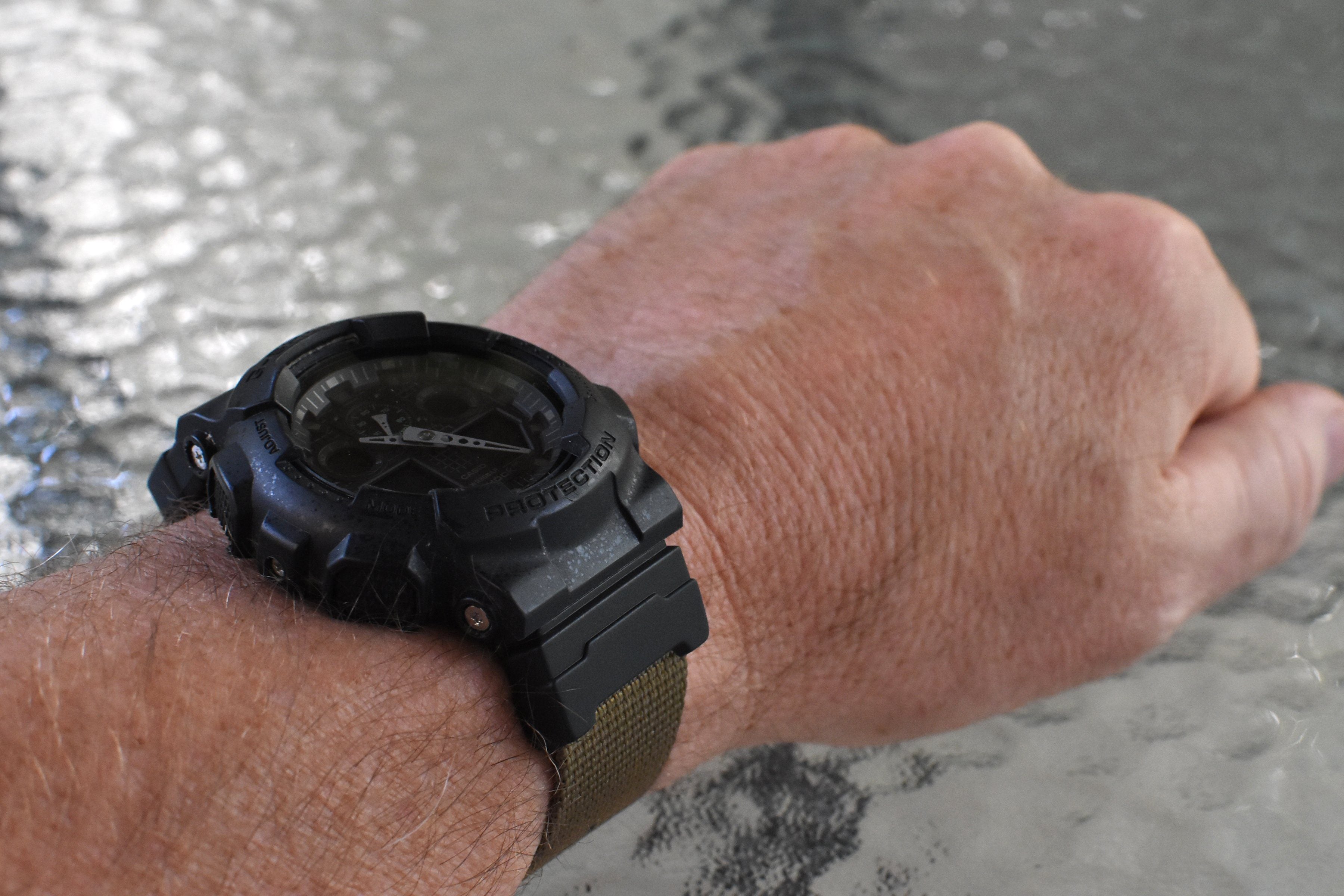G-Shock GA100 on Vario Ballistic Nylon strap by #varioeveryday member Mark