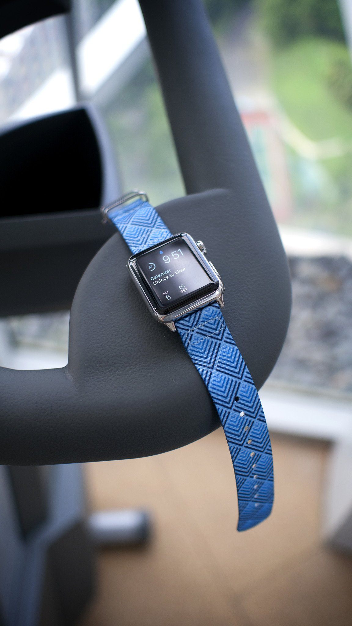 Apple Watch with Sky Pyramid 2 Piece strap