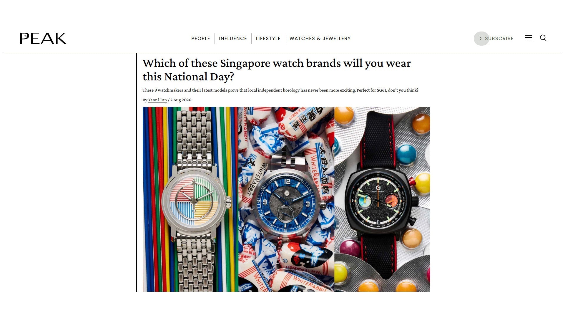 Vario featured on The Peak magazine