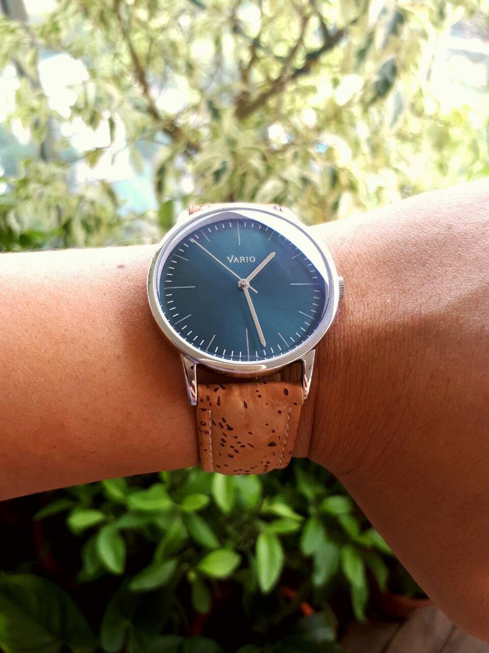 Vario Eclipse High Beat Quartz Watch with Vegan Friendly Portugese Cork Strap