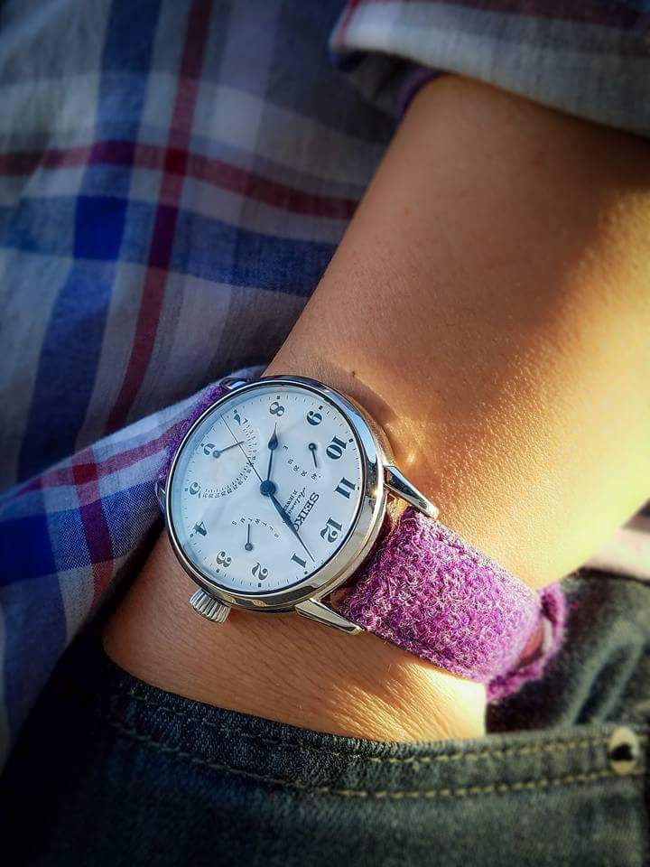 Seiko watch on Vario Harris Tweed strap. Photo by #varioeveryday member Wing