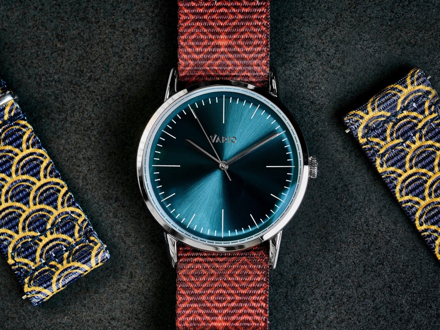 Vario Eclipse watch with Graphic strap by @wristrockers