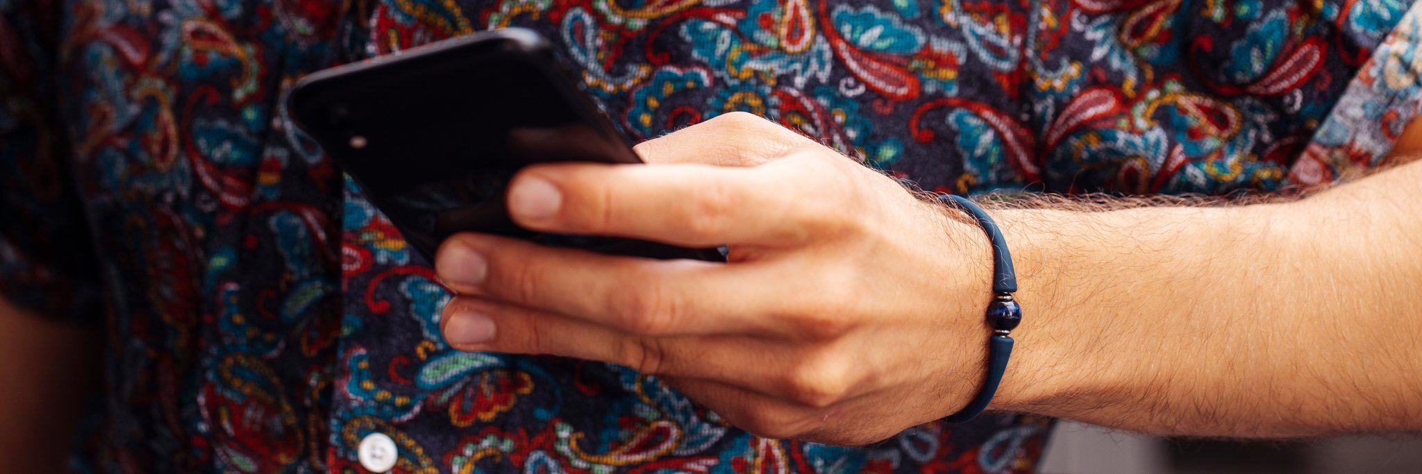 Gemstone Silicone Bracelet