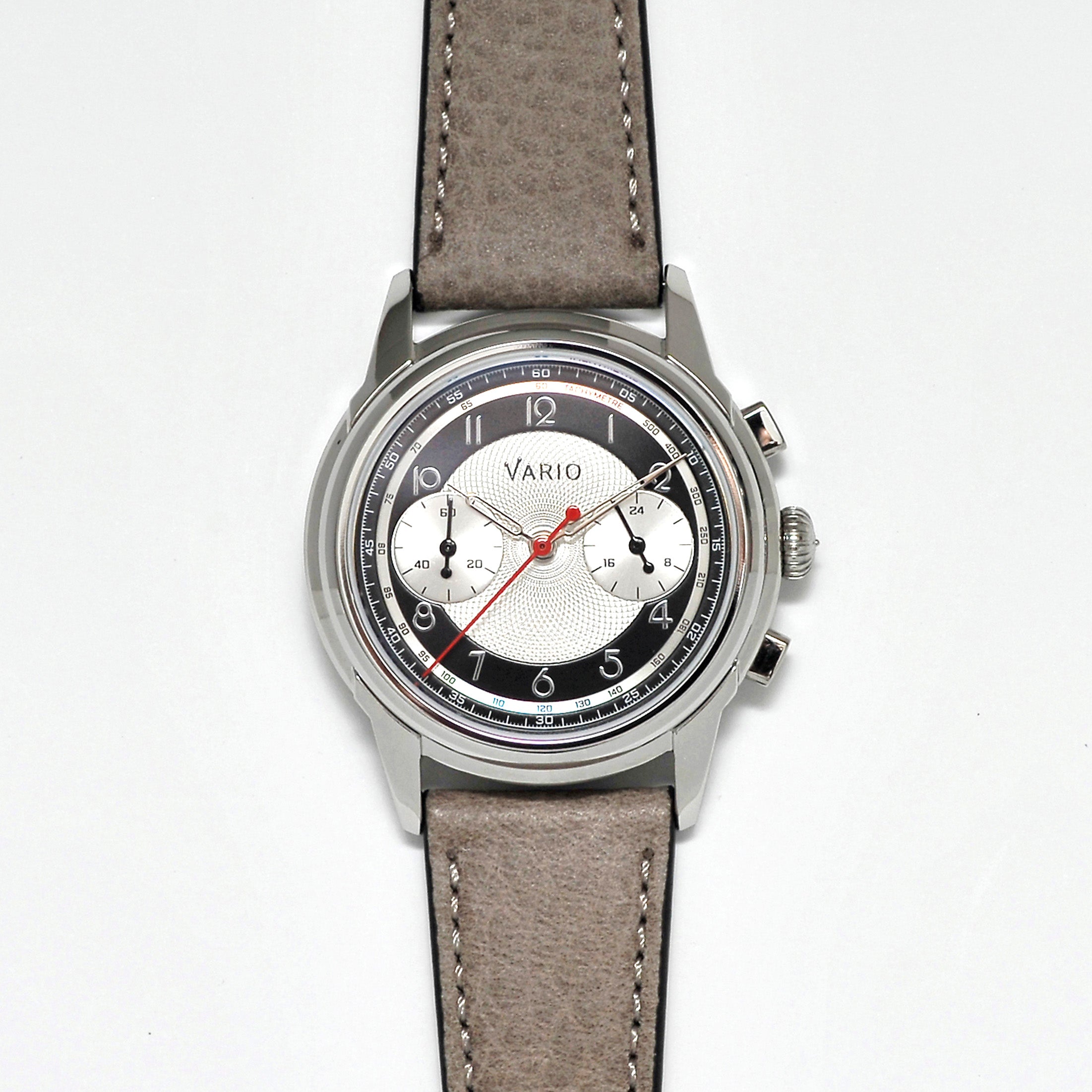 Vario Empire White Tuxedo Tachymètre Chronograph Watch