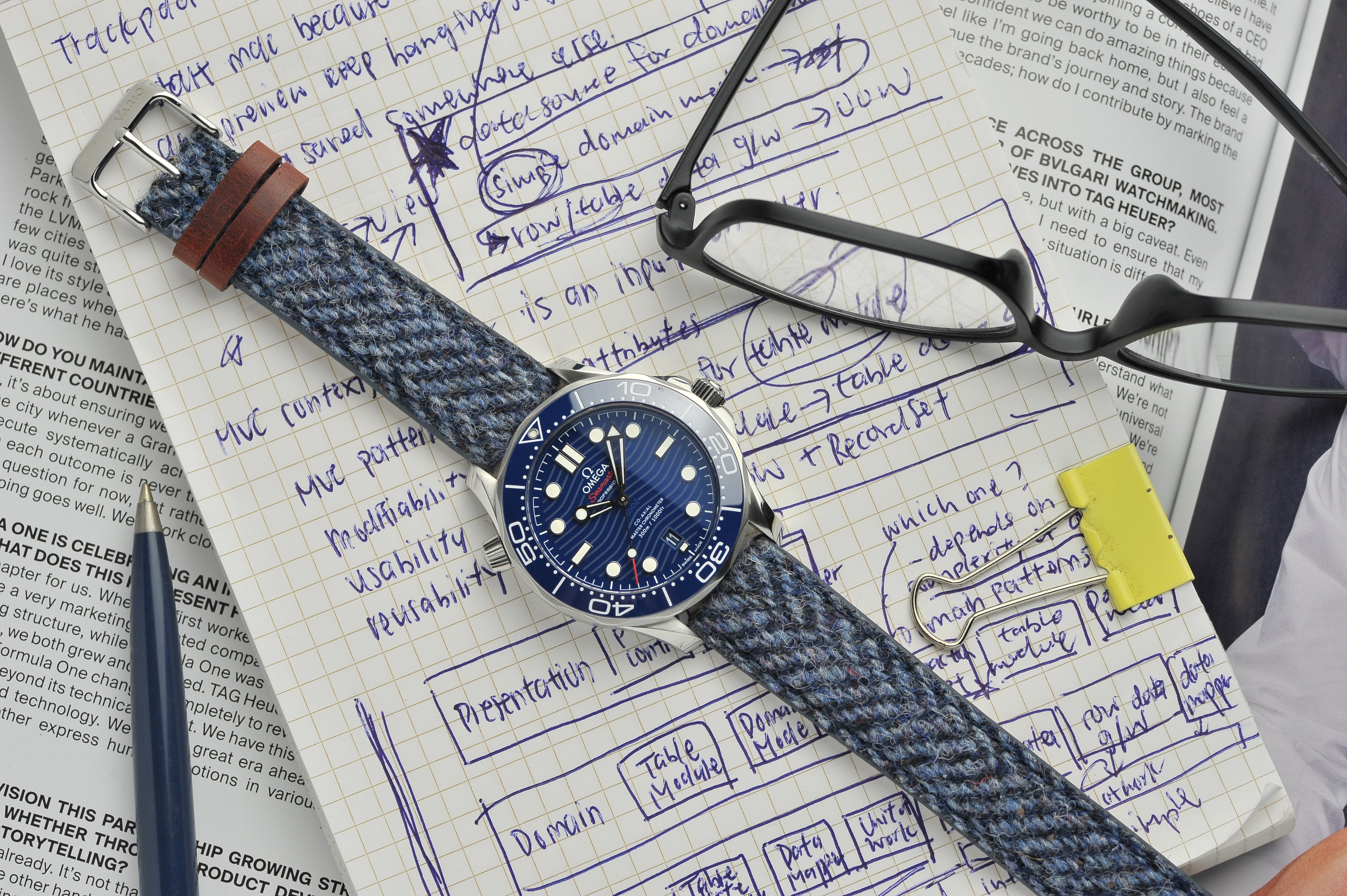 vario harris tweed watch strap