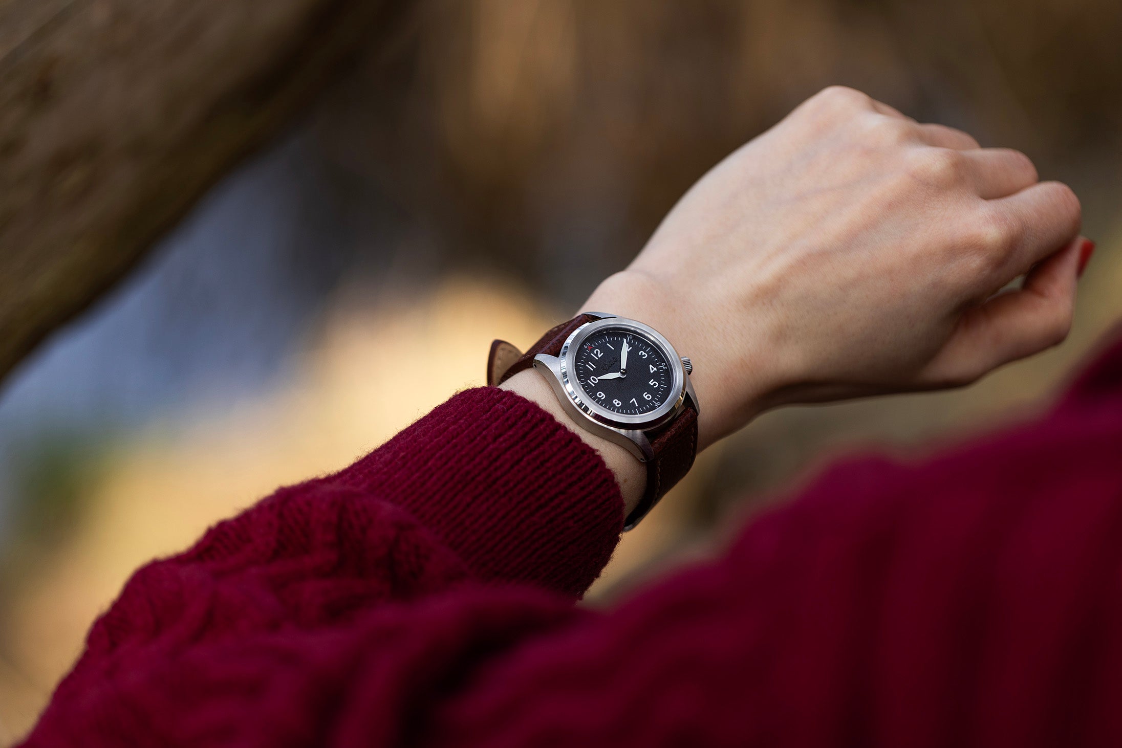 Vario A11-S Solar Quartz Field Watch black