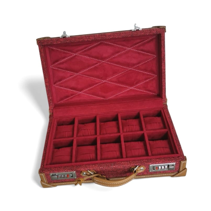 Vario Herringbone Watch Carrying Case