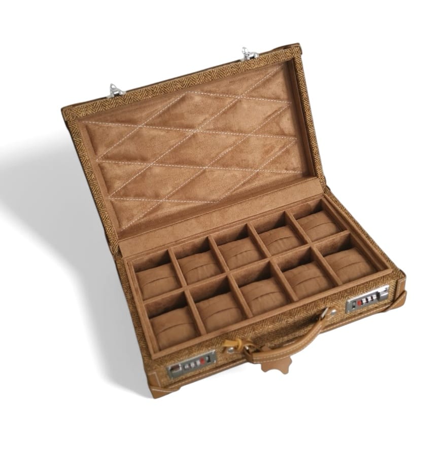 Vario Herringbone Watch Carrying Case