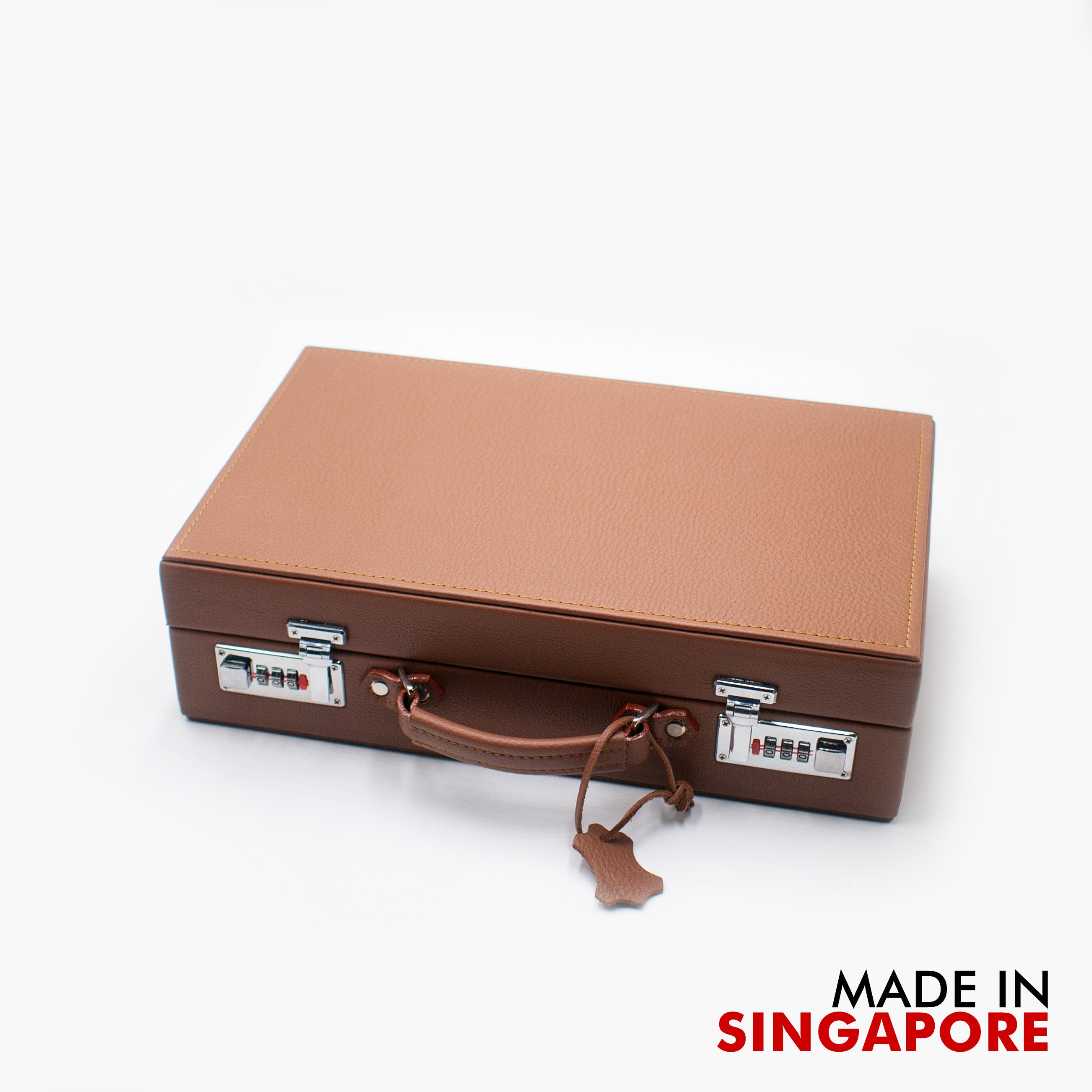 vario vintage inspired leather 10 slot watch carryng case