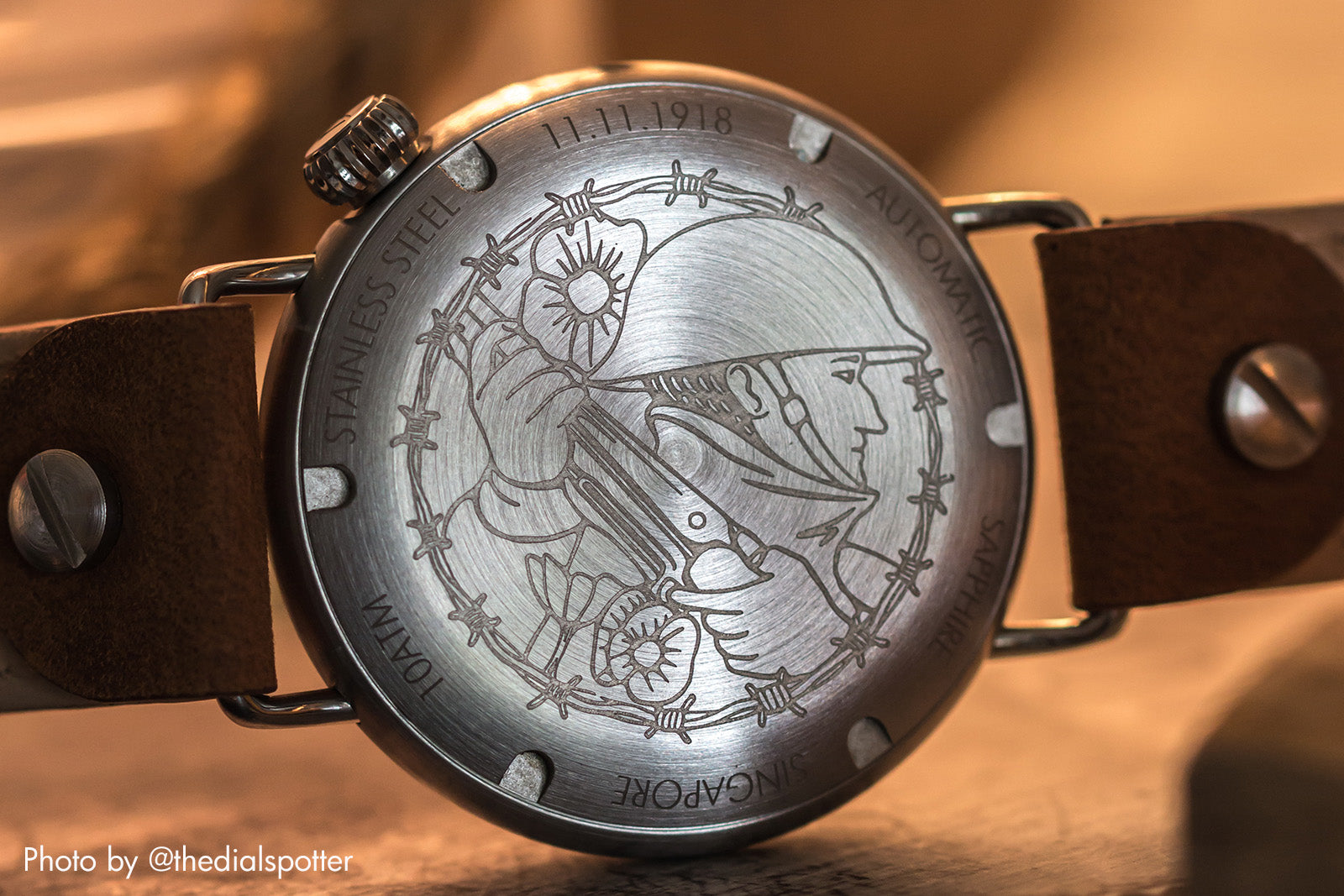 vario 1918 ww1 trench field watch caseback