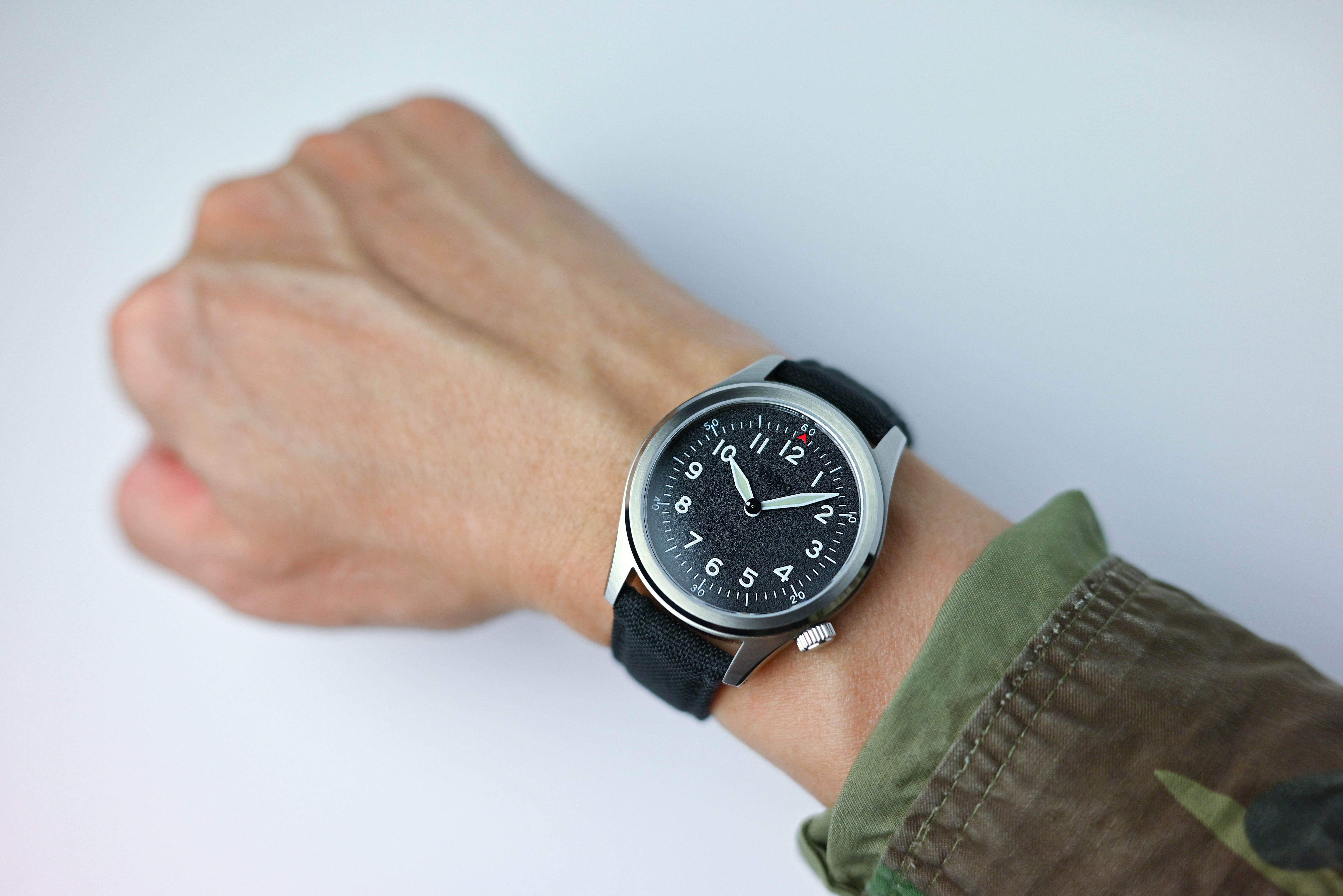 Vario A11-S Solar Quartz Field Watch black