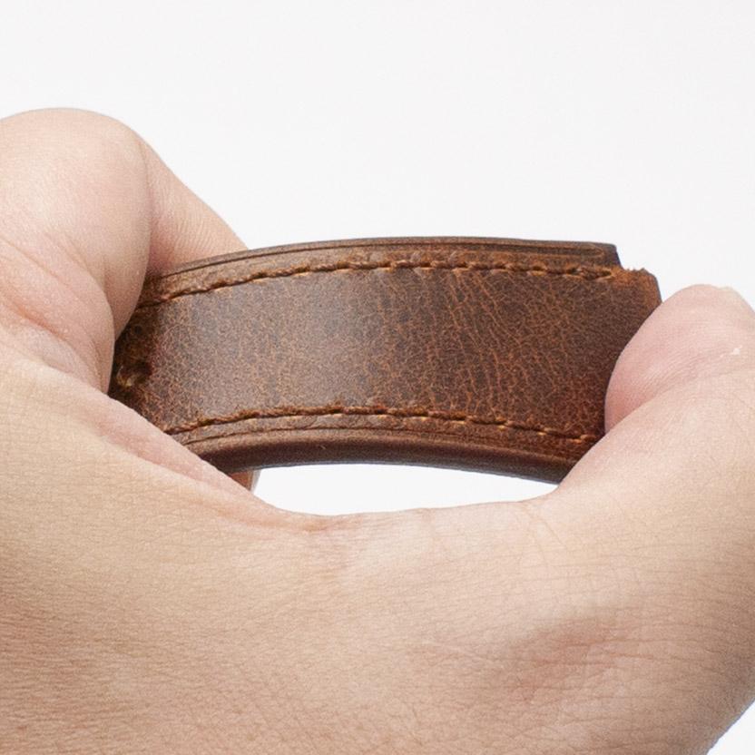 Oiled Leather Camel Brown Watch Strap for Casio AE1200WH World Time Watch