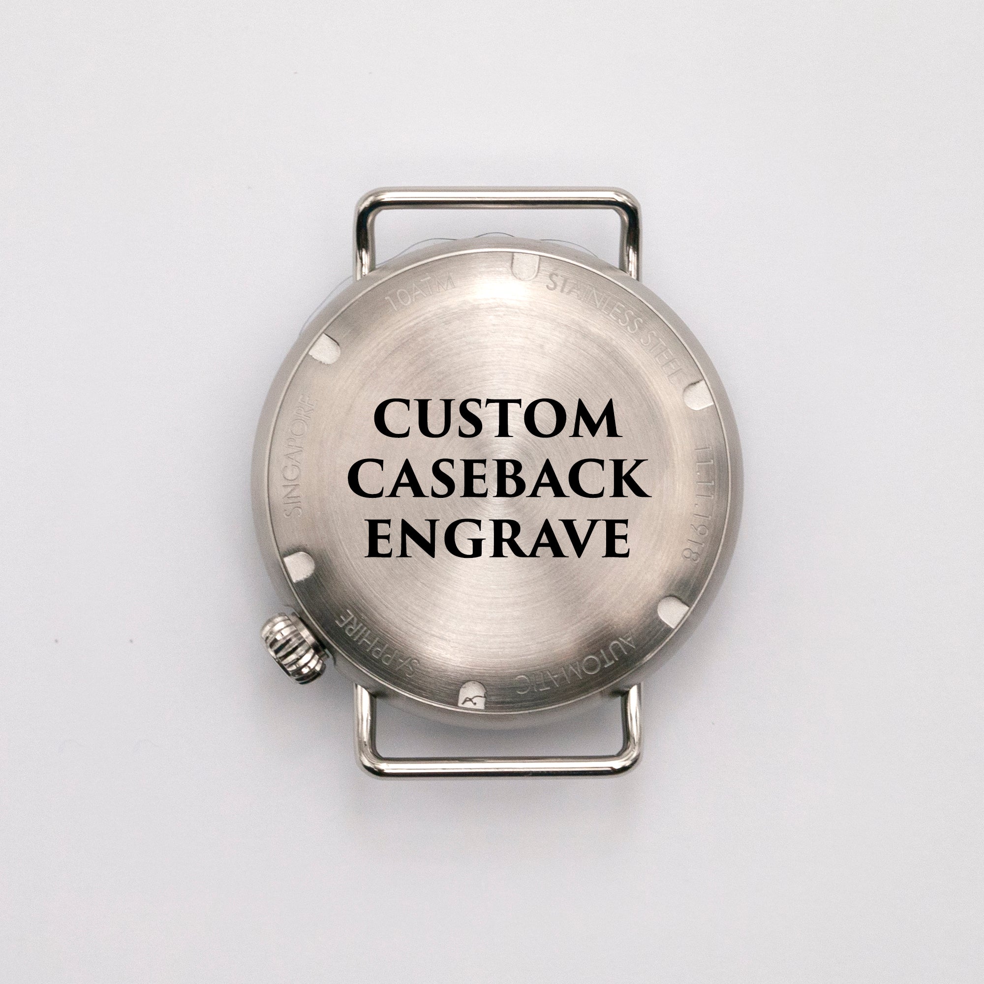 Custom watch cheap case back