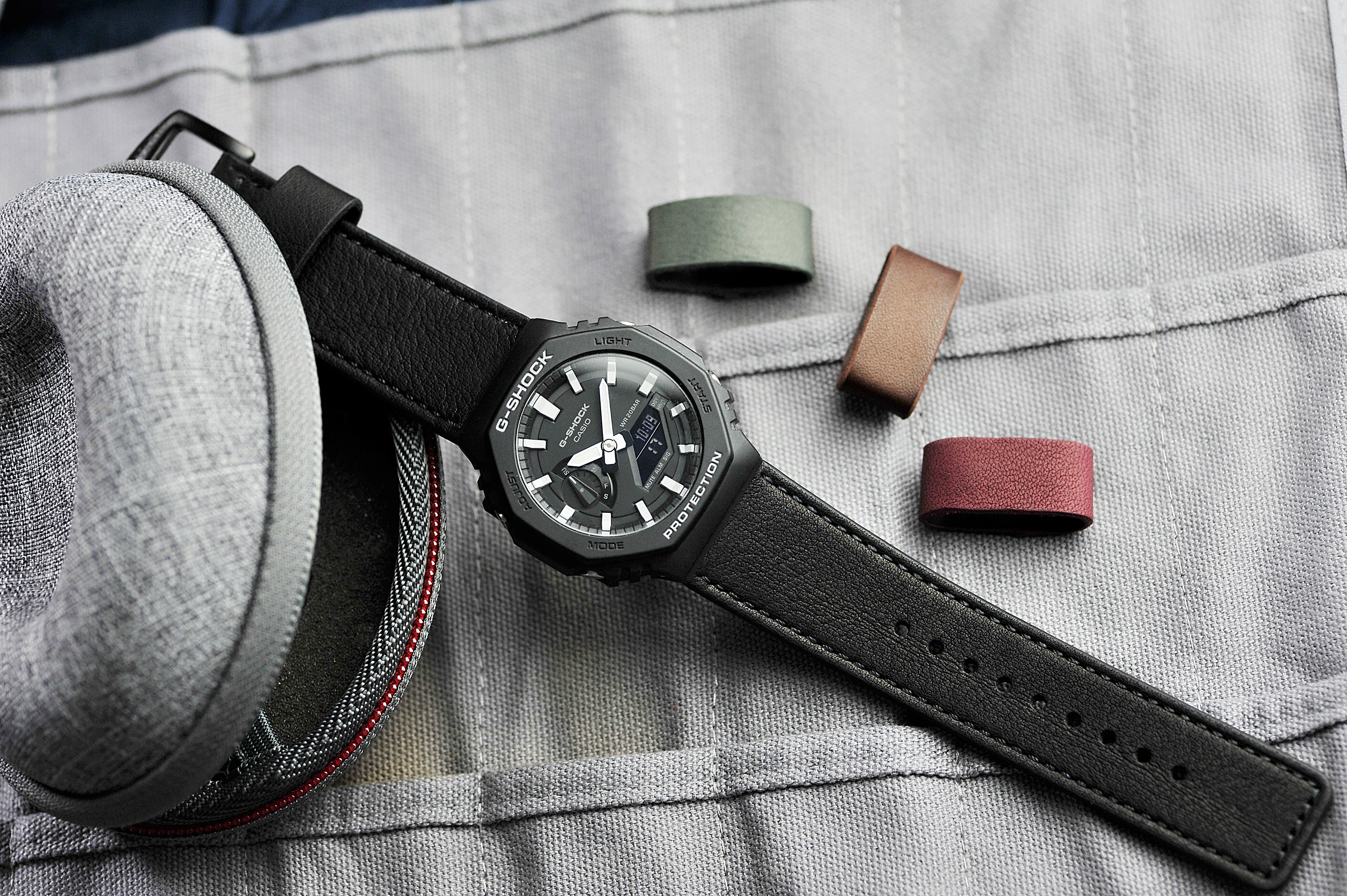 vario performance leather scotchguard 3m water resistant g-shock strap