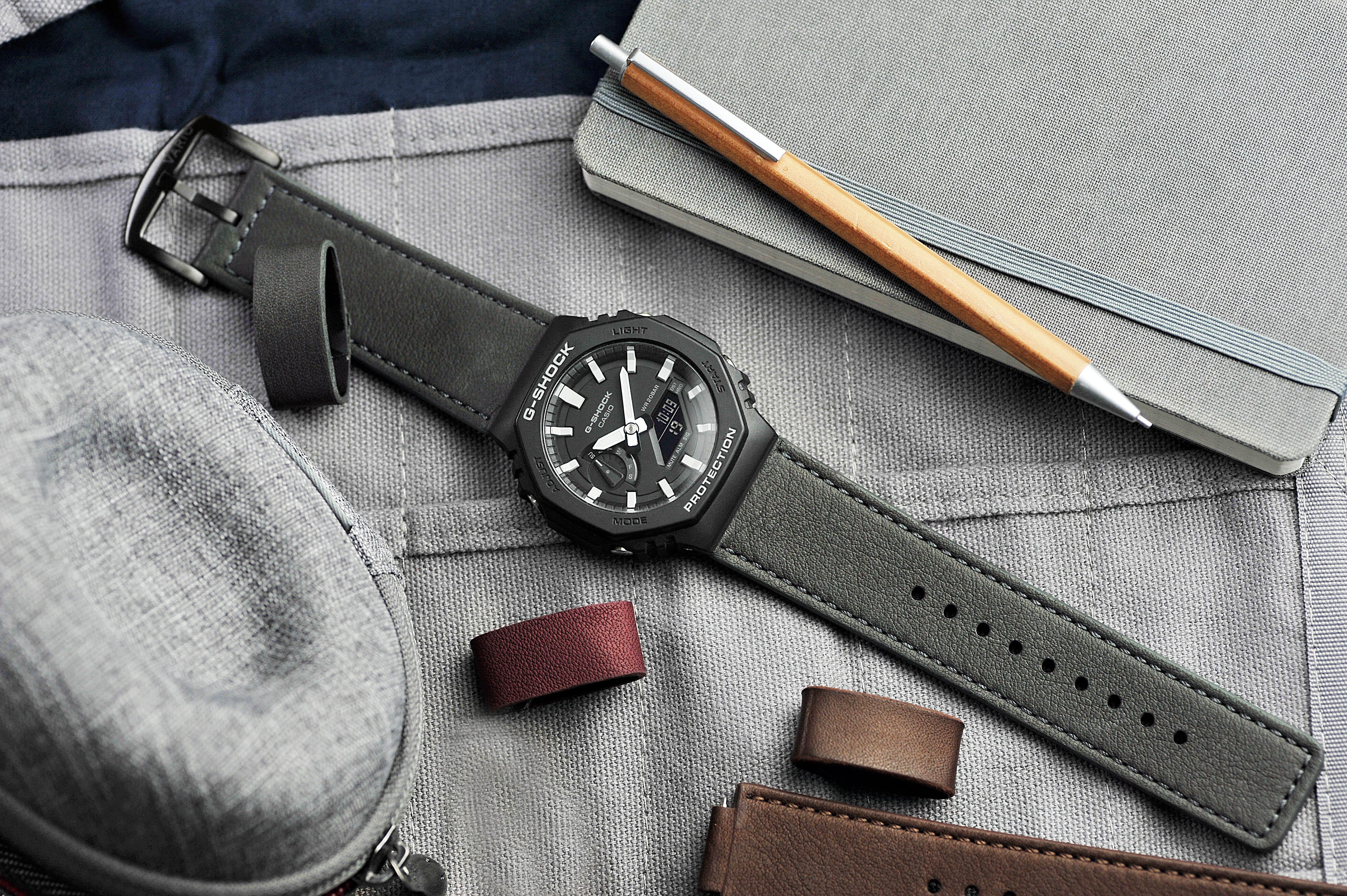 Performance Leather Water Resistant G-Shock Replacement Watch Strap