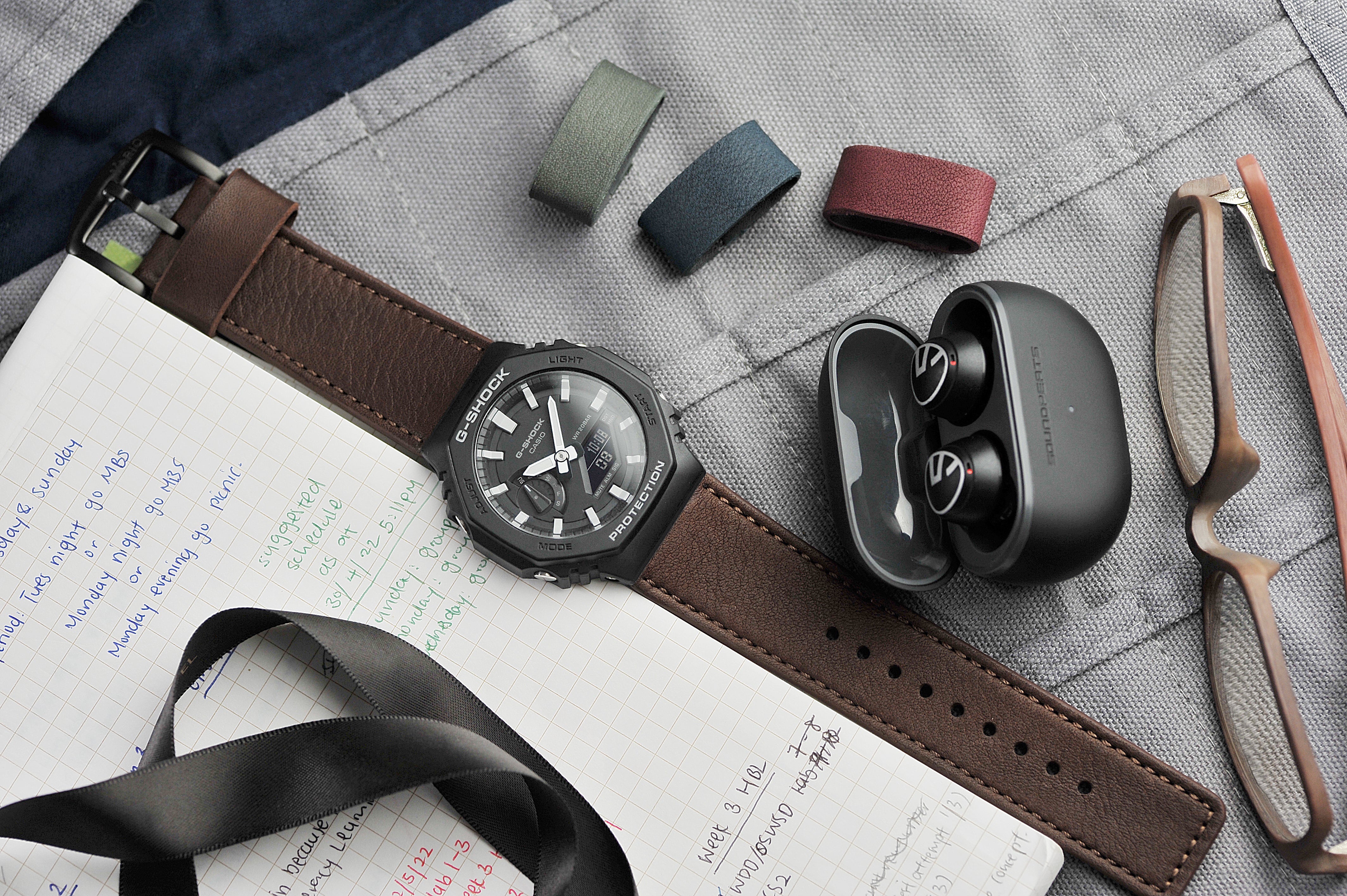 Performance Leather Water Resistant G-Shock Replacement Watch Strap