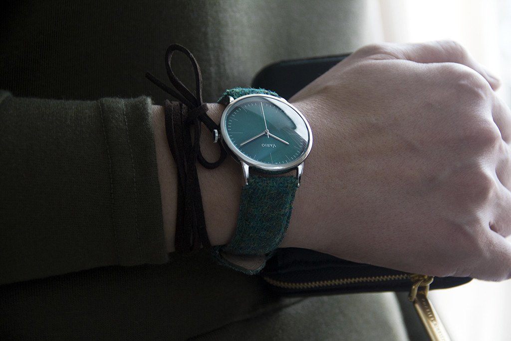 eclipse green dress watch 38mm