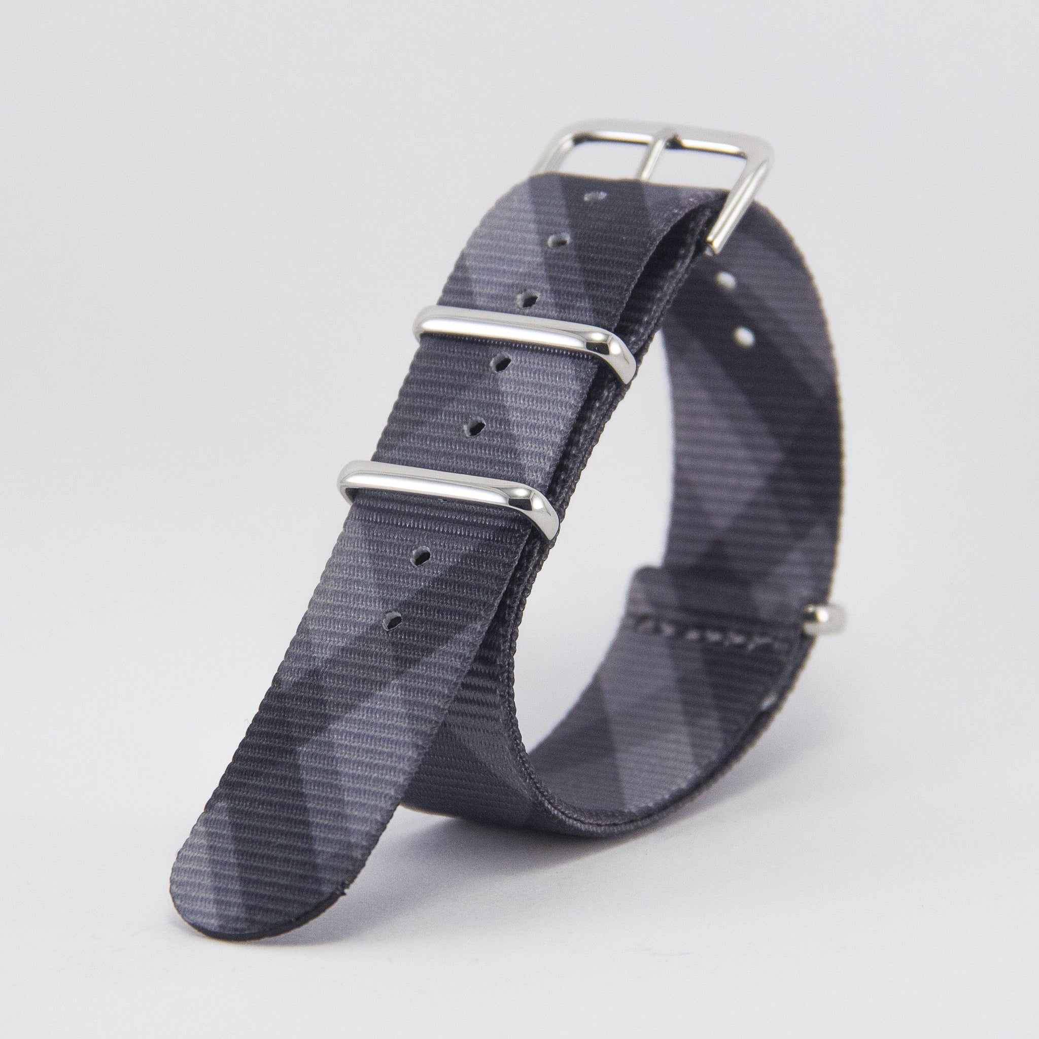 Mono Plaid Graphic Watch Strap