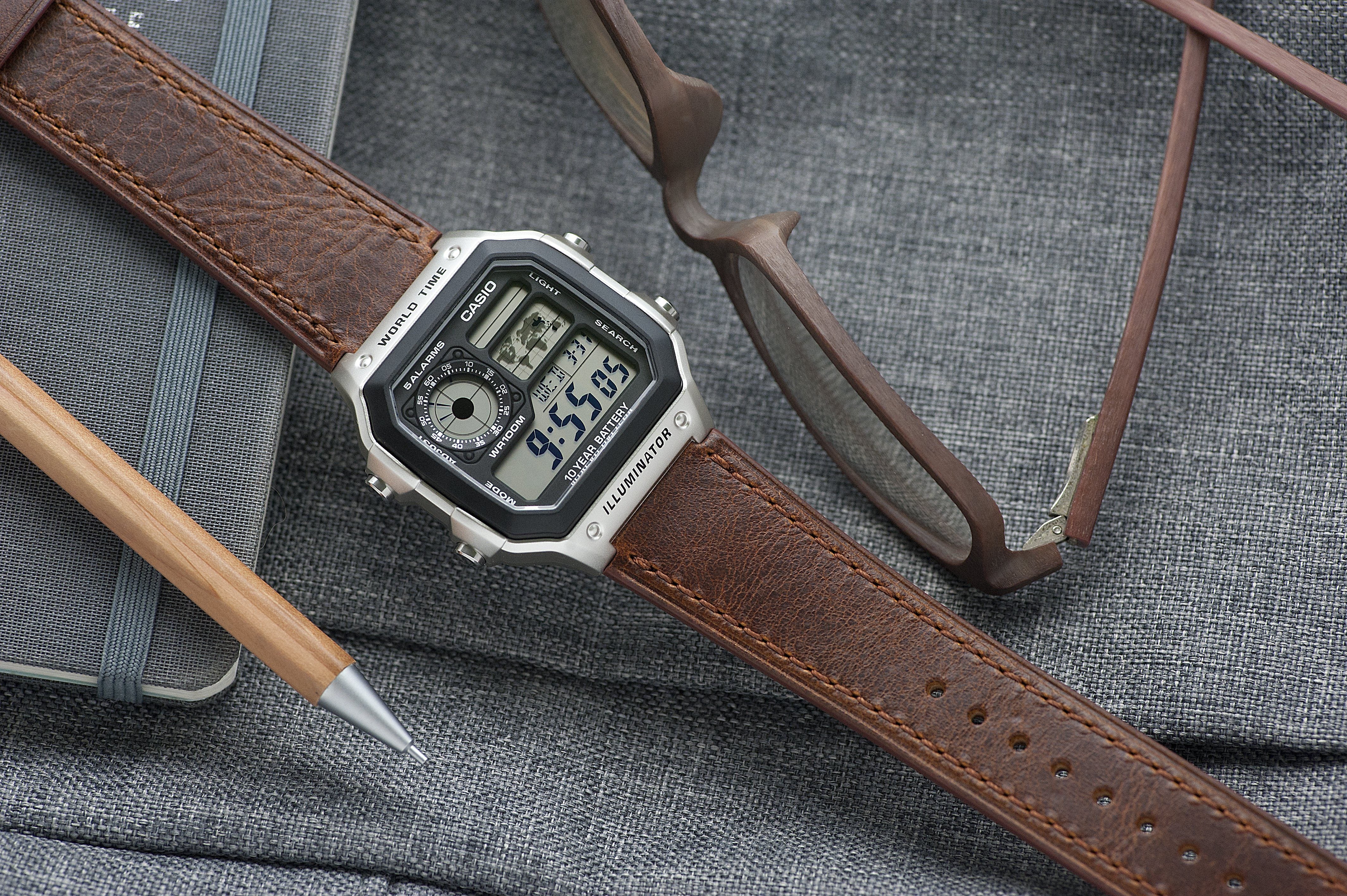 Vario Casio AE1200WH fitted watch strap