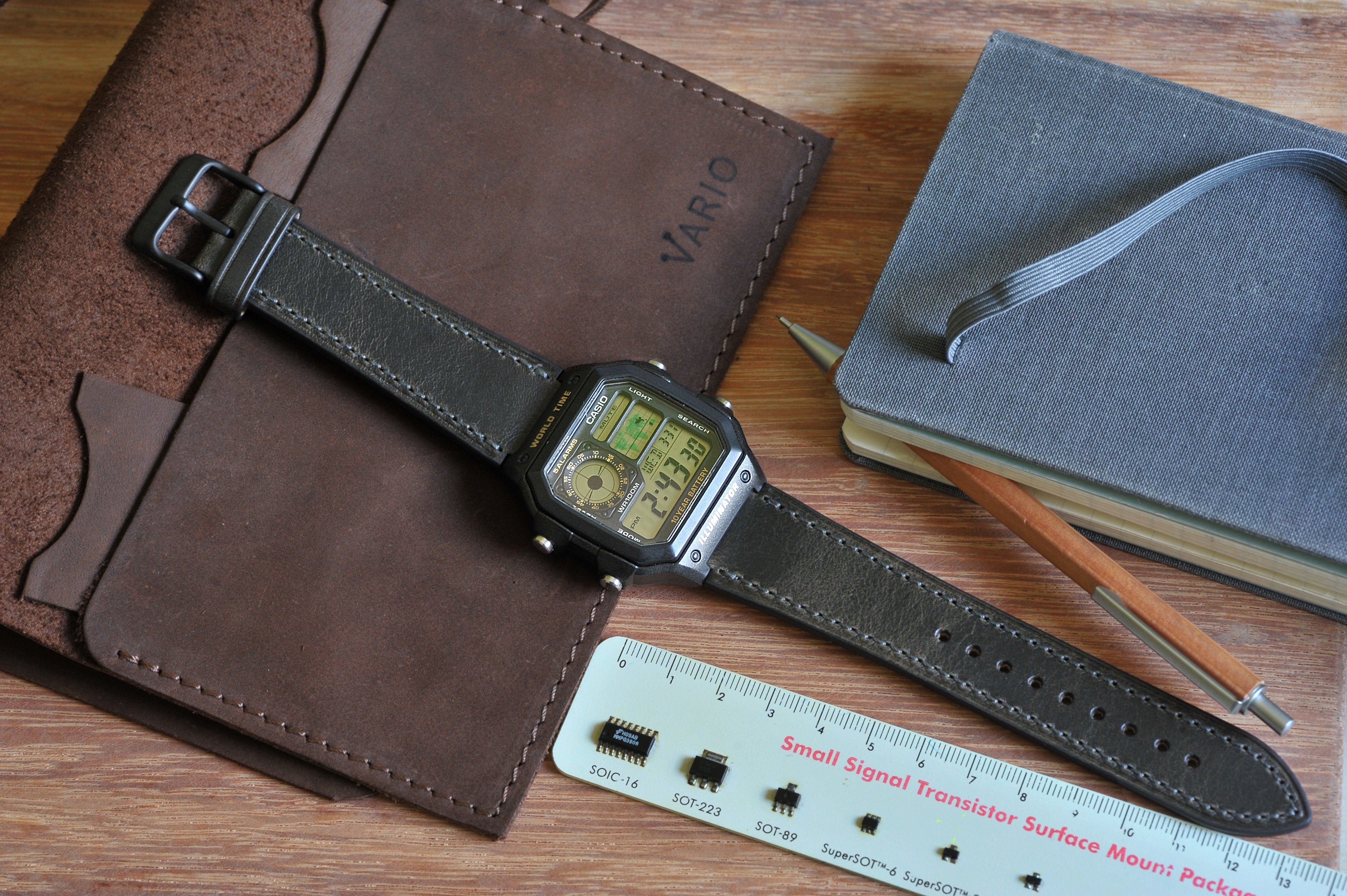 Vario Casio AE1200WH fitted watch strap