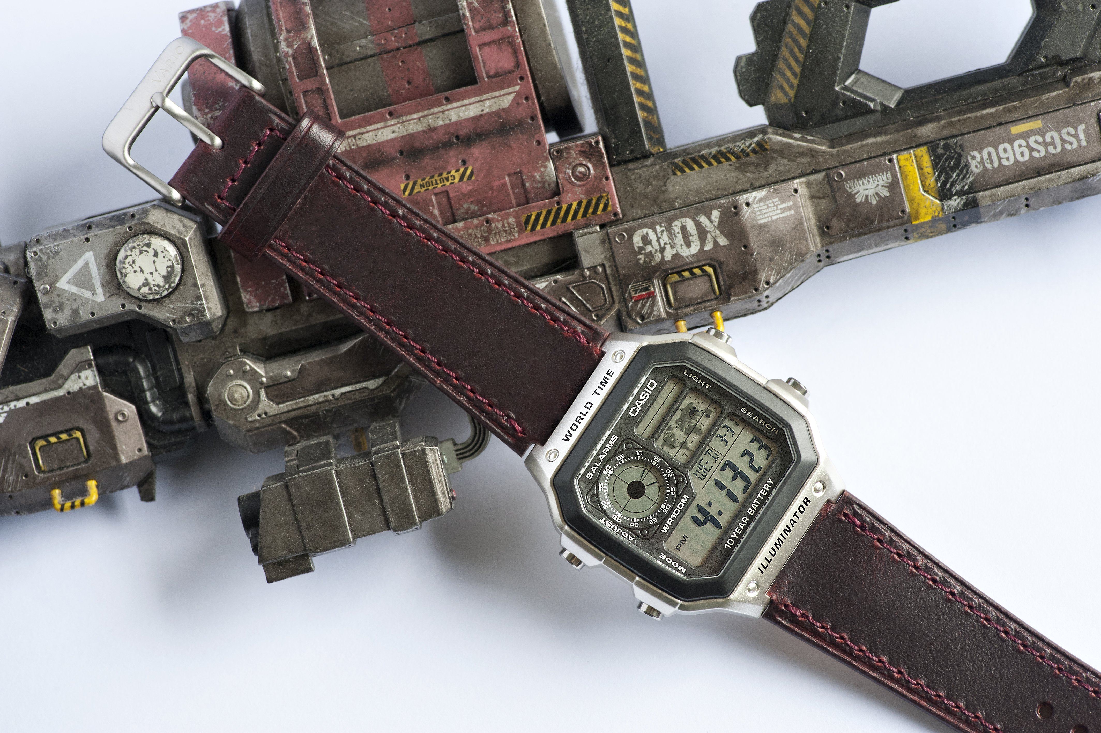 Vario Casio AE1200WH fitted watch strap