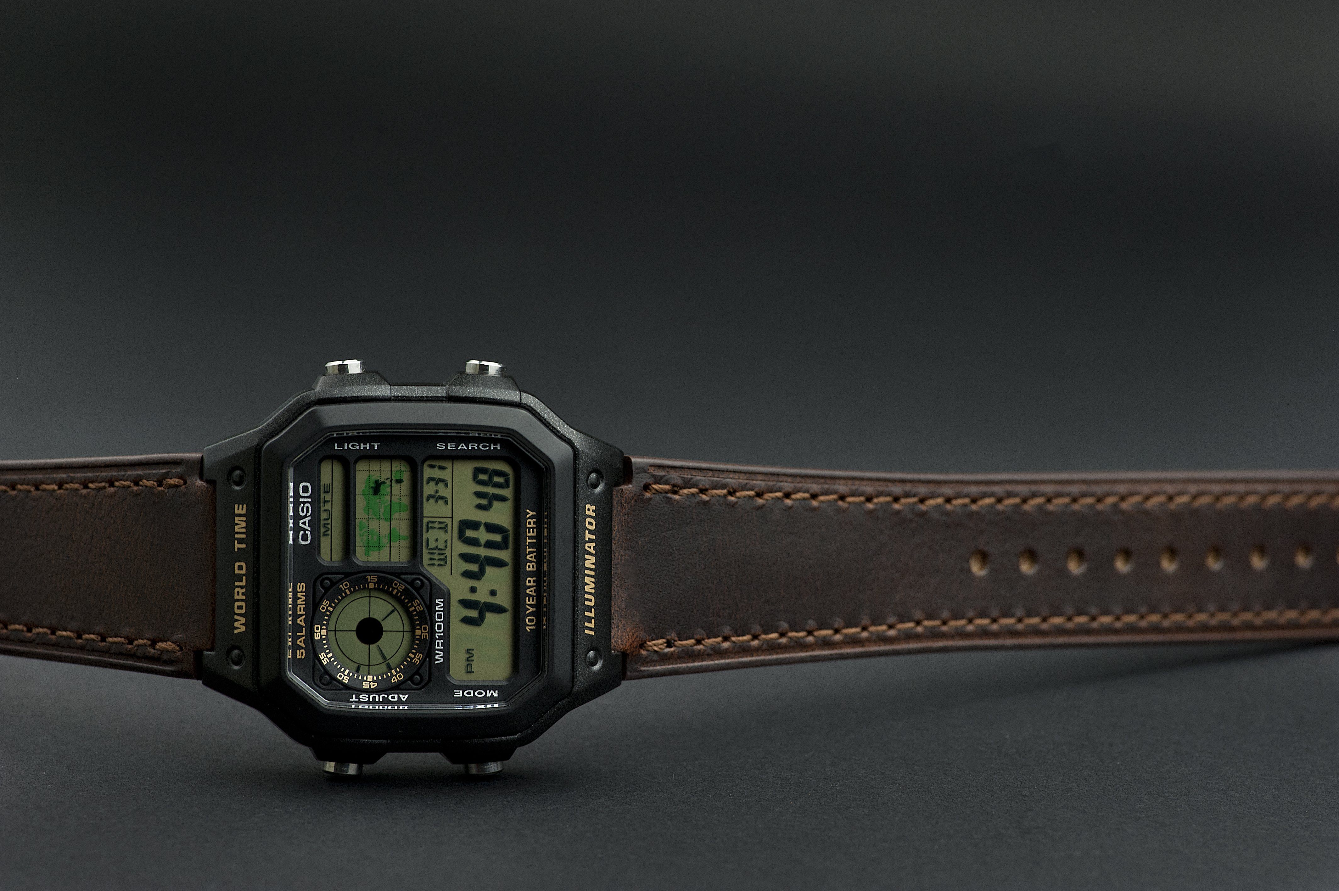 Vario Casio AE1200WH fitted watch strap