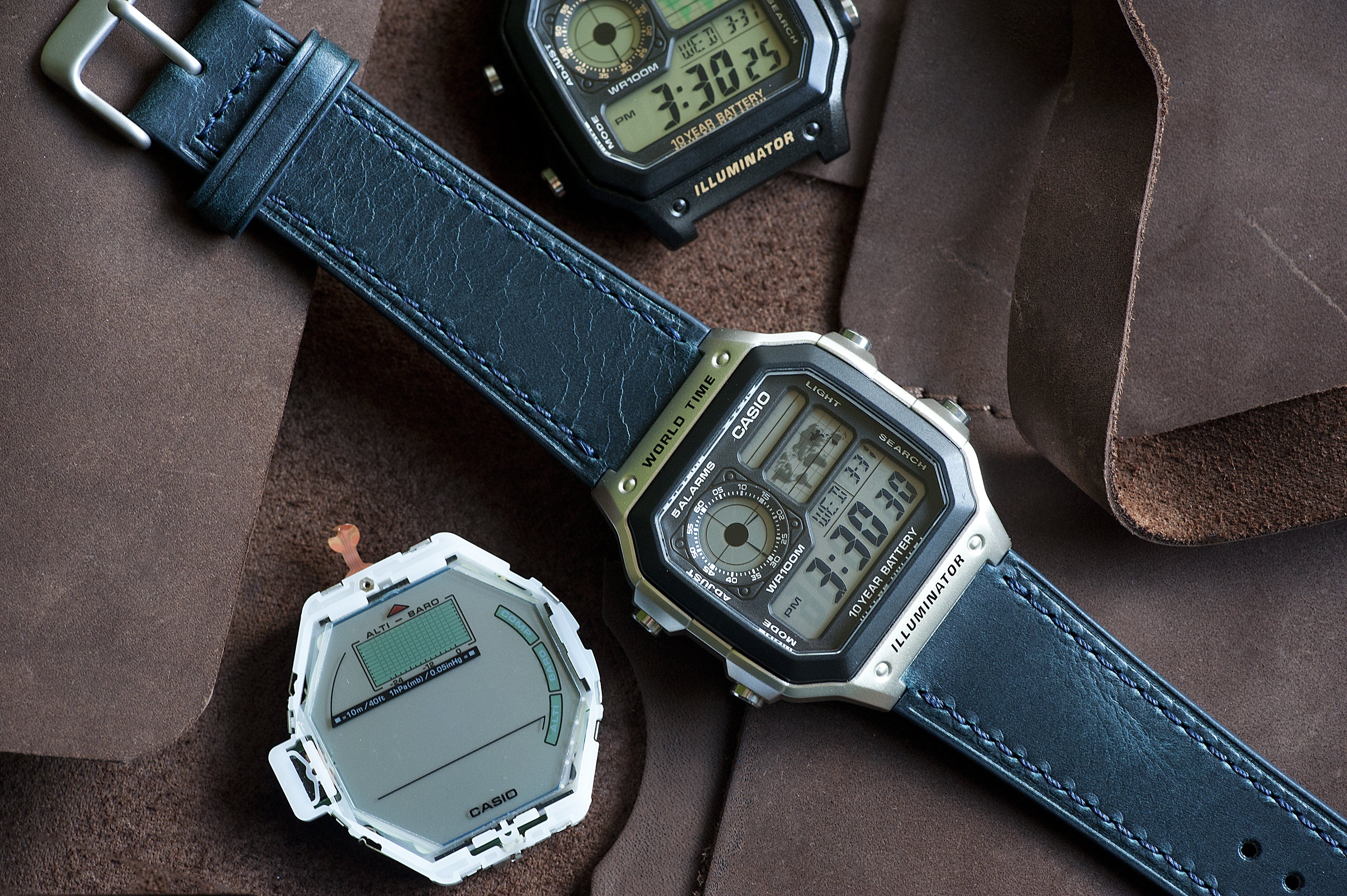 Vario Casio AE1200WH fitted watch strap