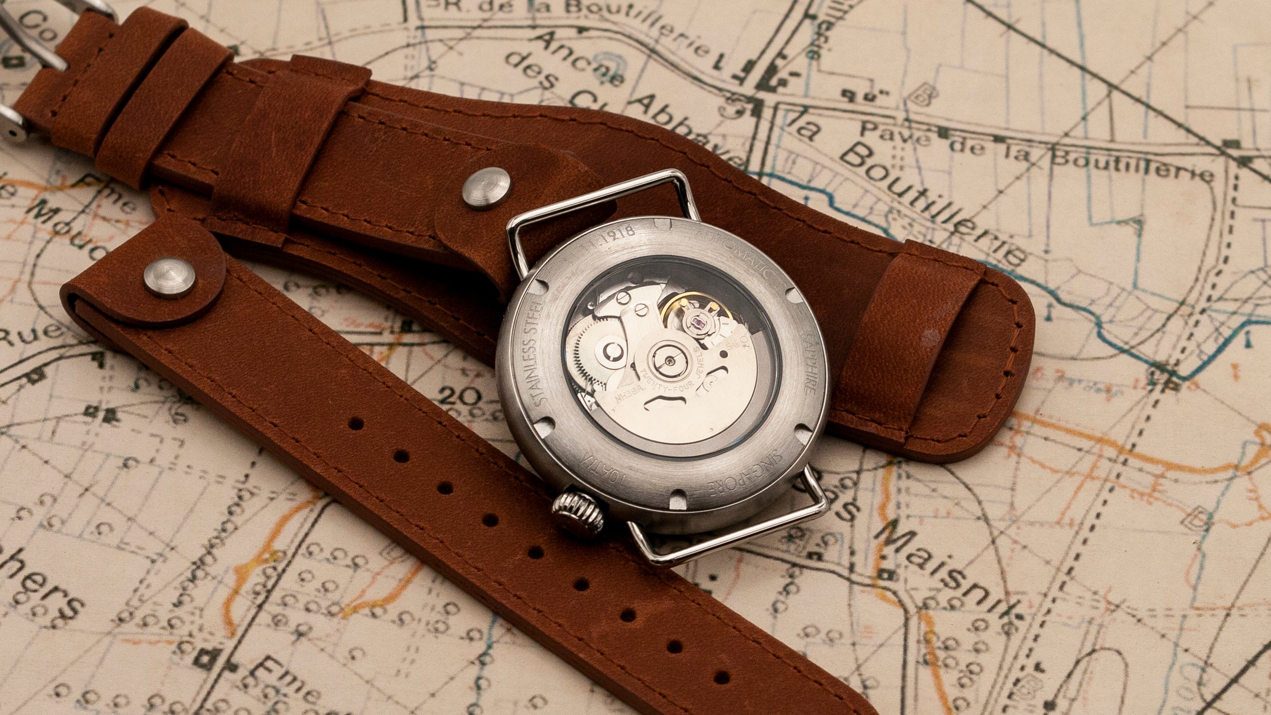 vario ww1 medic watch caseback