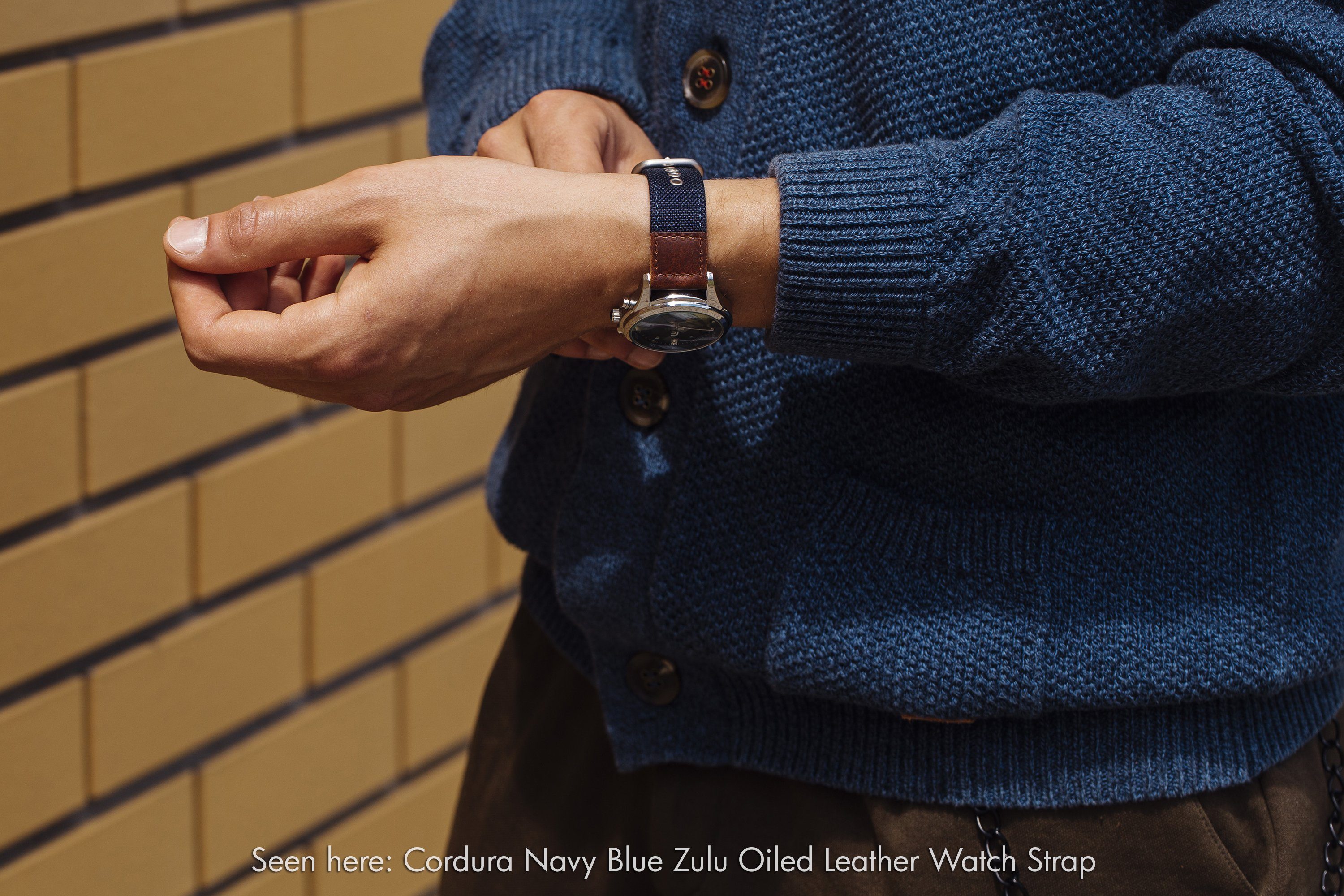 vario cordura leather watch band