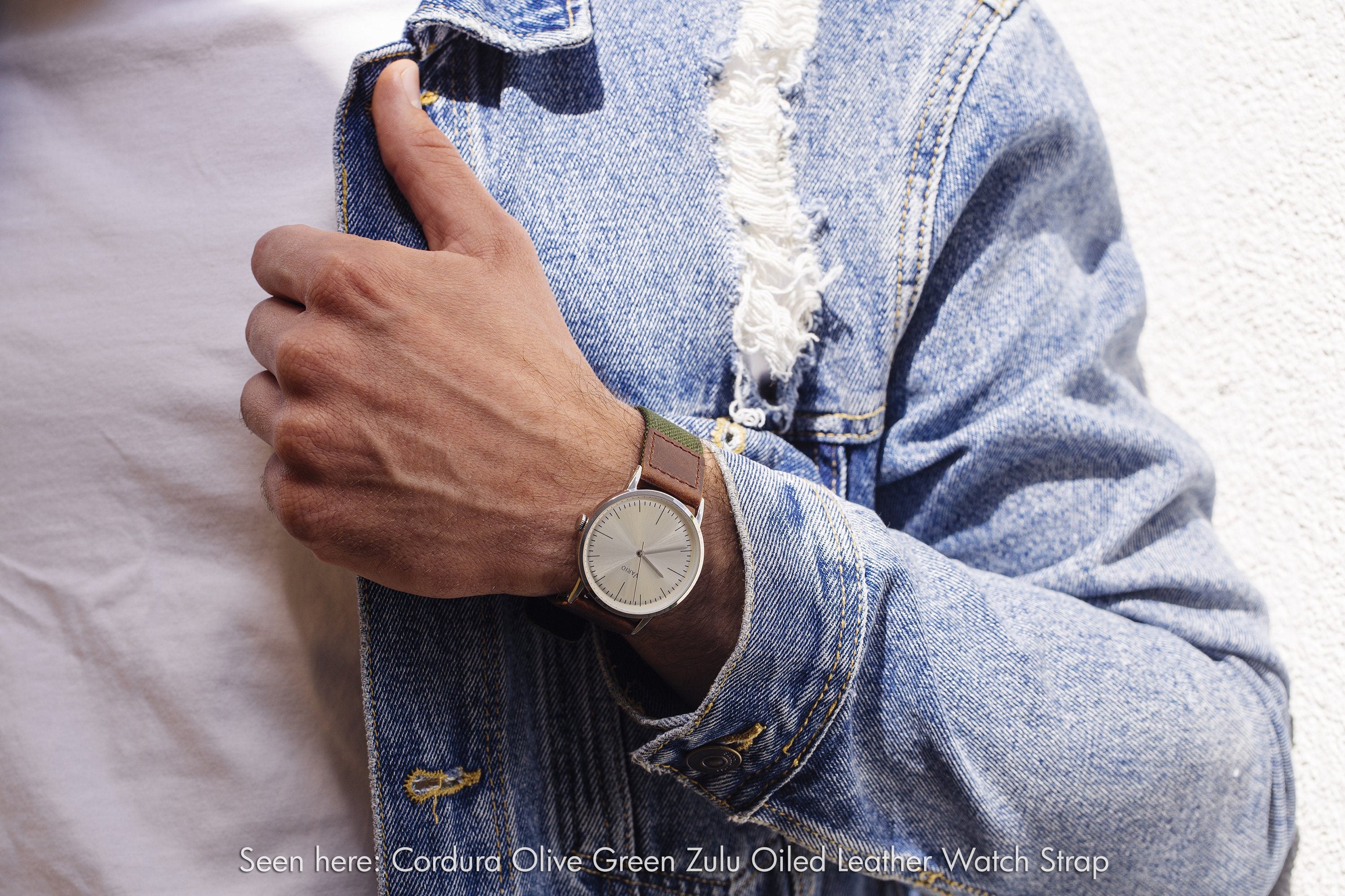 vario cordura leather watch band