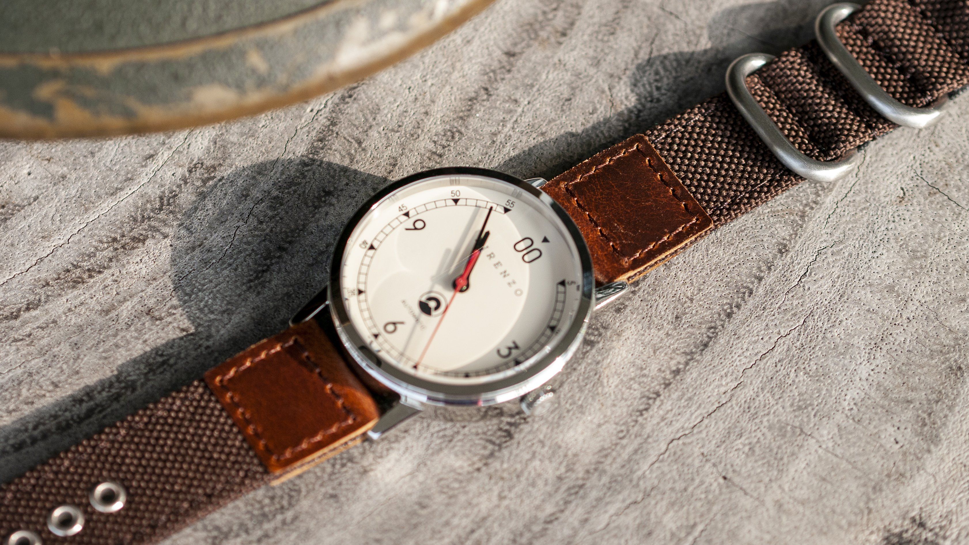 vario cordura oiled leather direnzo microbrand watch