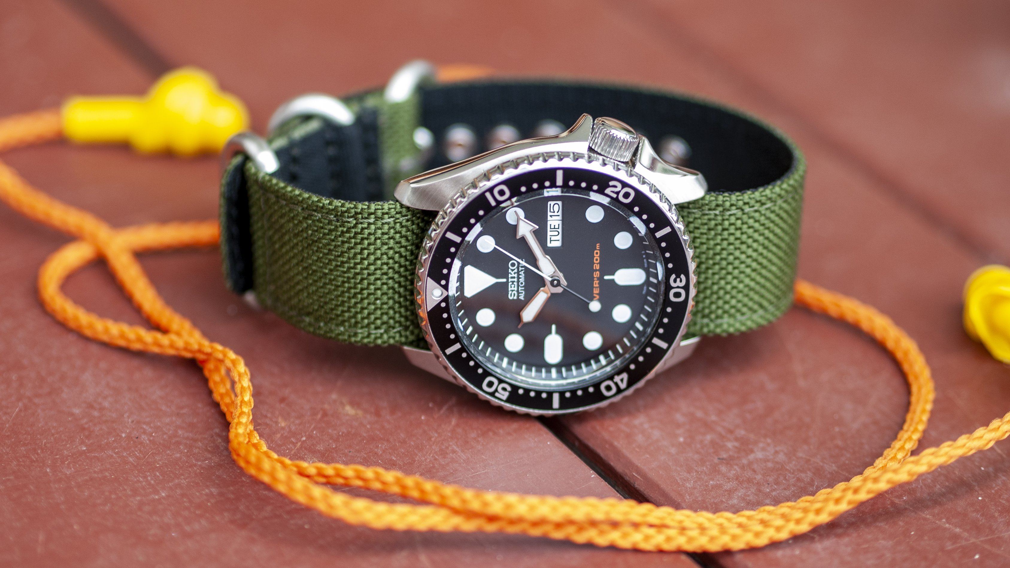 vario single pass cordura army green seiko skx