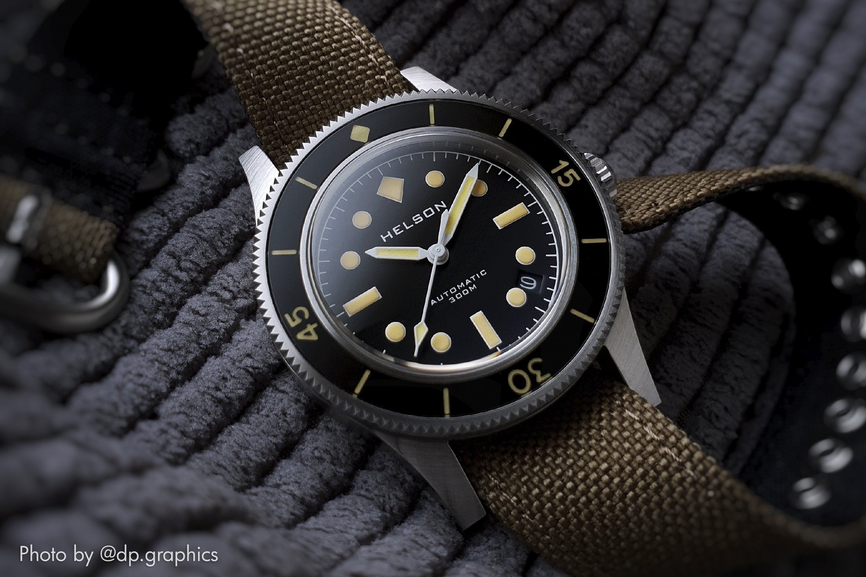 helson watch with vario cordura watch strap