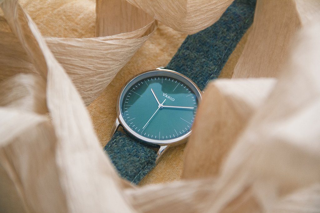 Harris Tweed Peacock Green Watch Strap