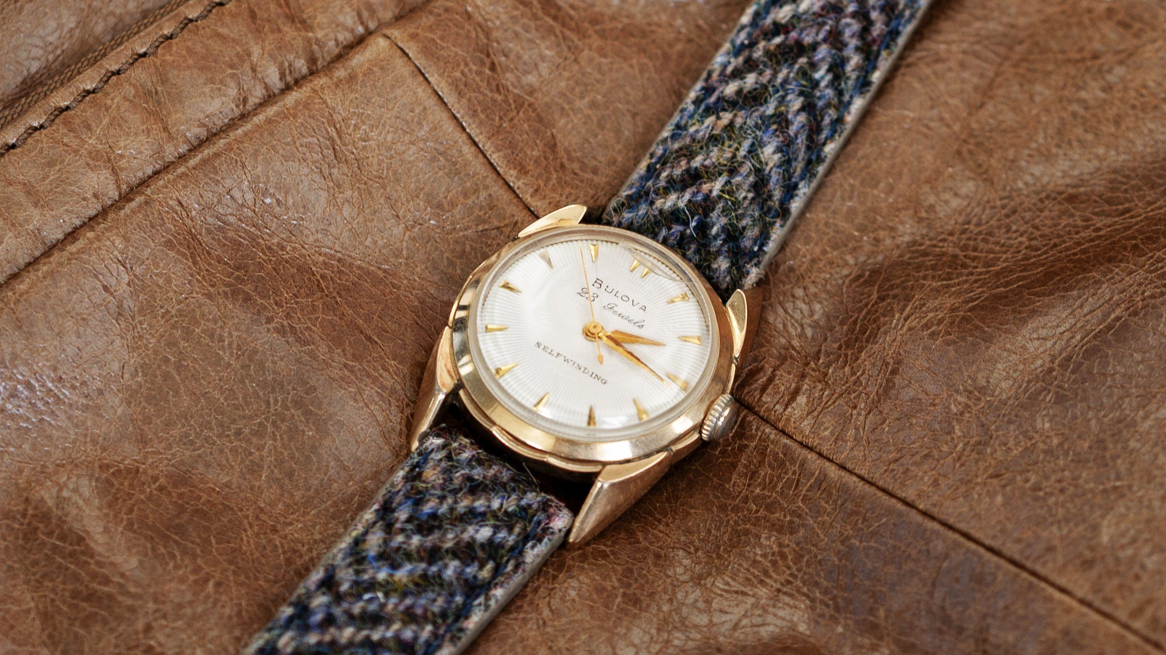 vario bulova 23 harris tweed watch strap