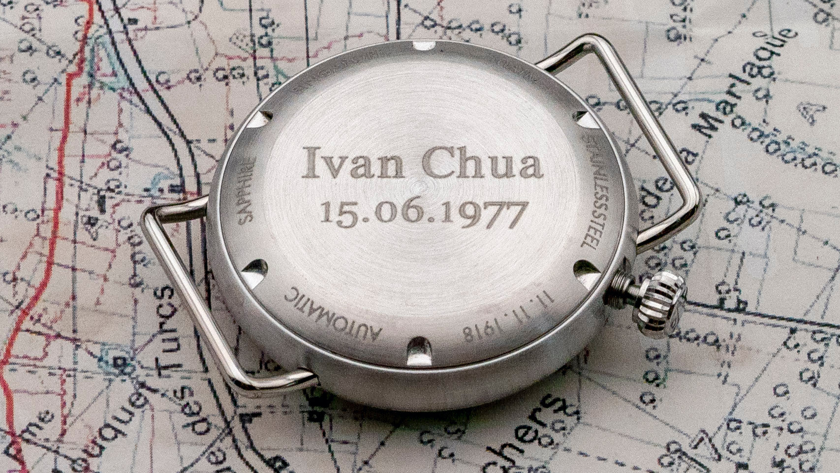 personalized watch case back