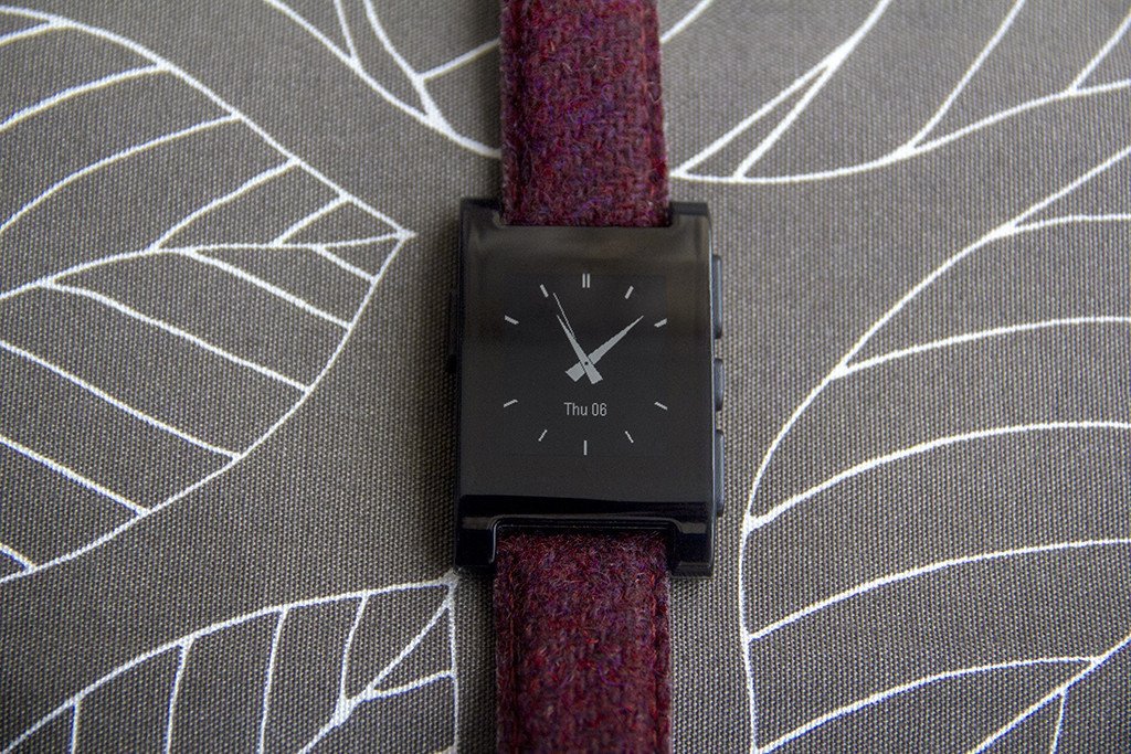 Harris Tweed Merlot Red Watch Strap