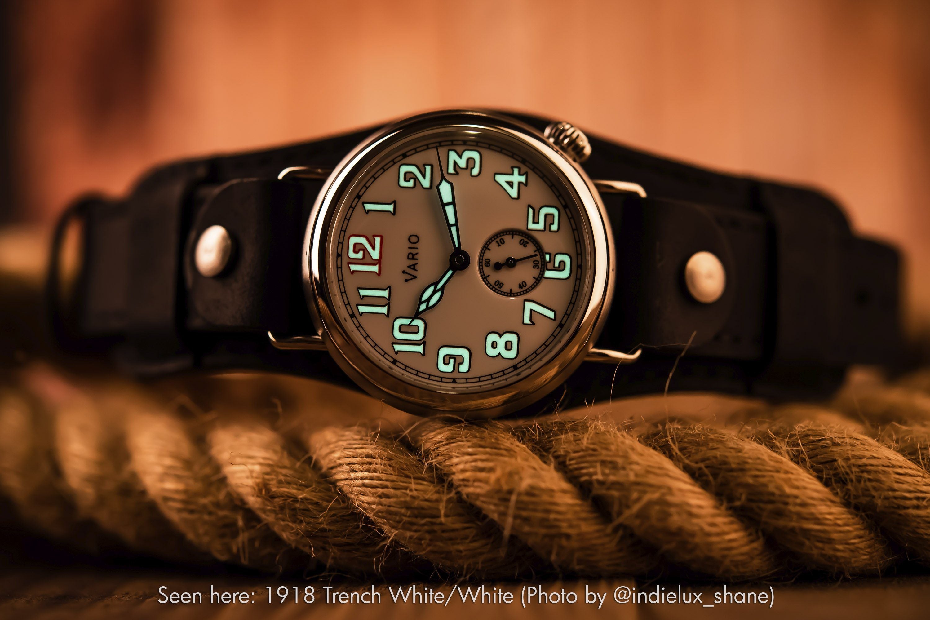 vario trench field watch microbrand