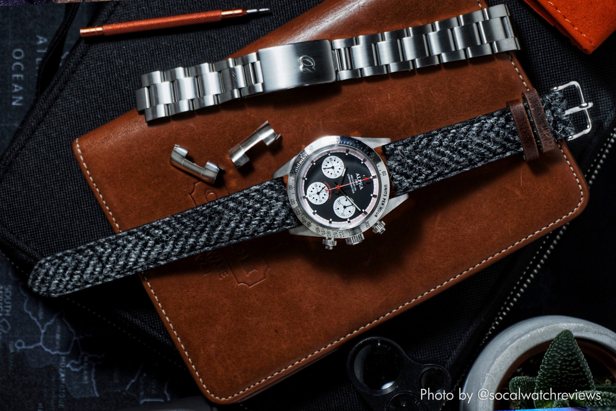 vario harris tweed watch strap