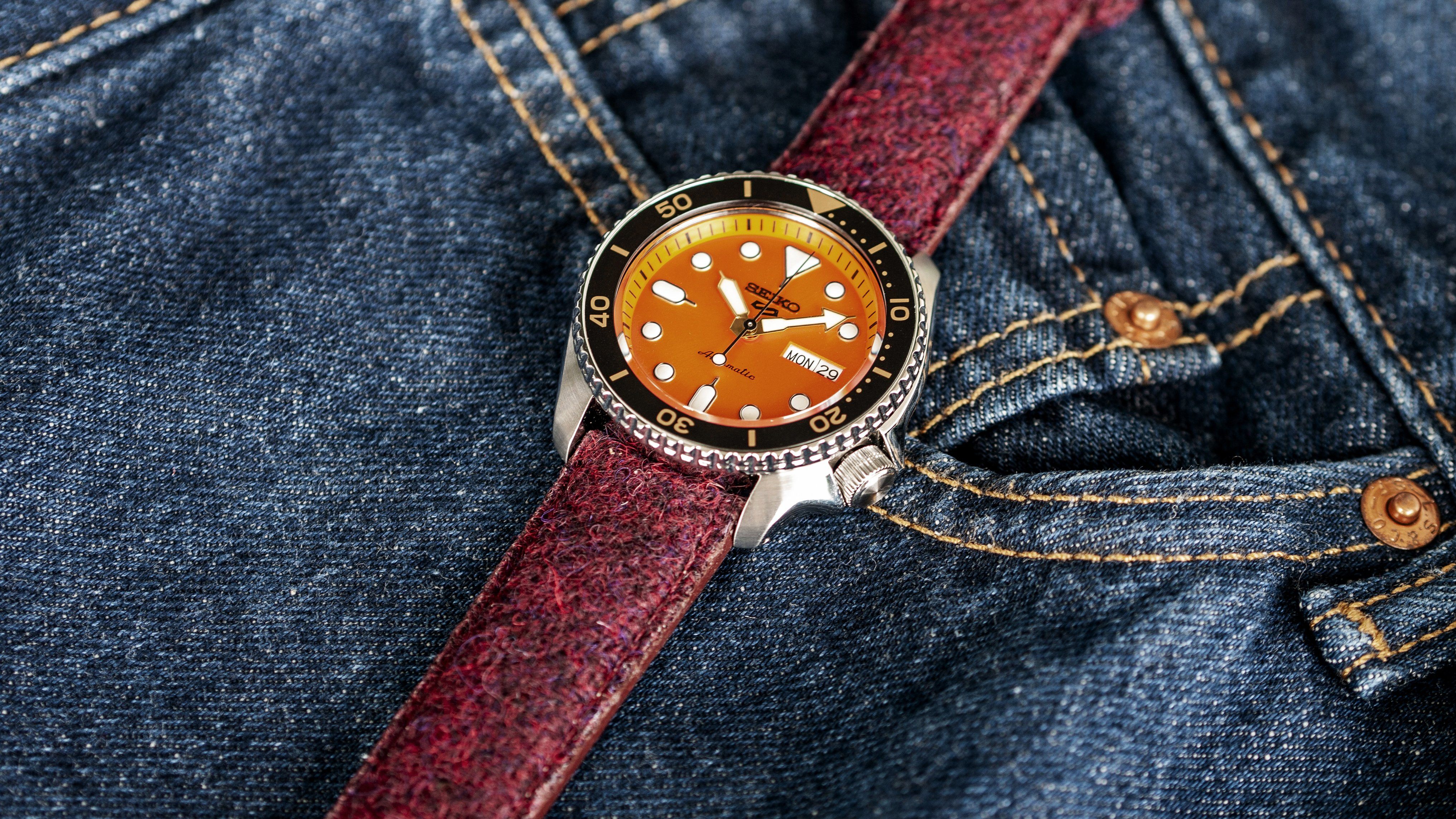 vario harris tweed watch strap