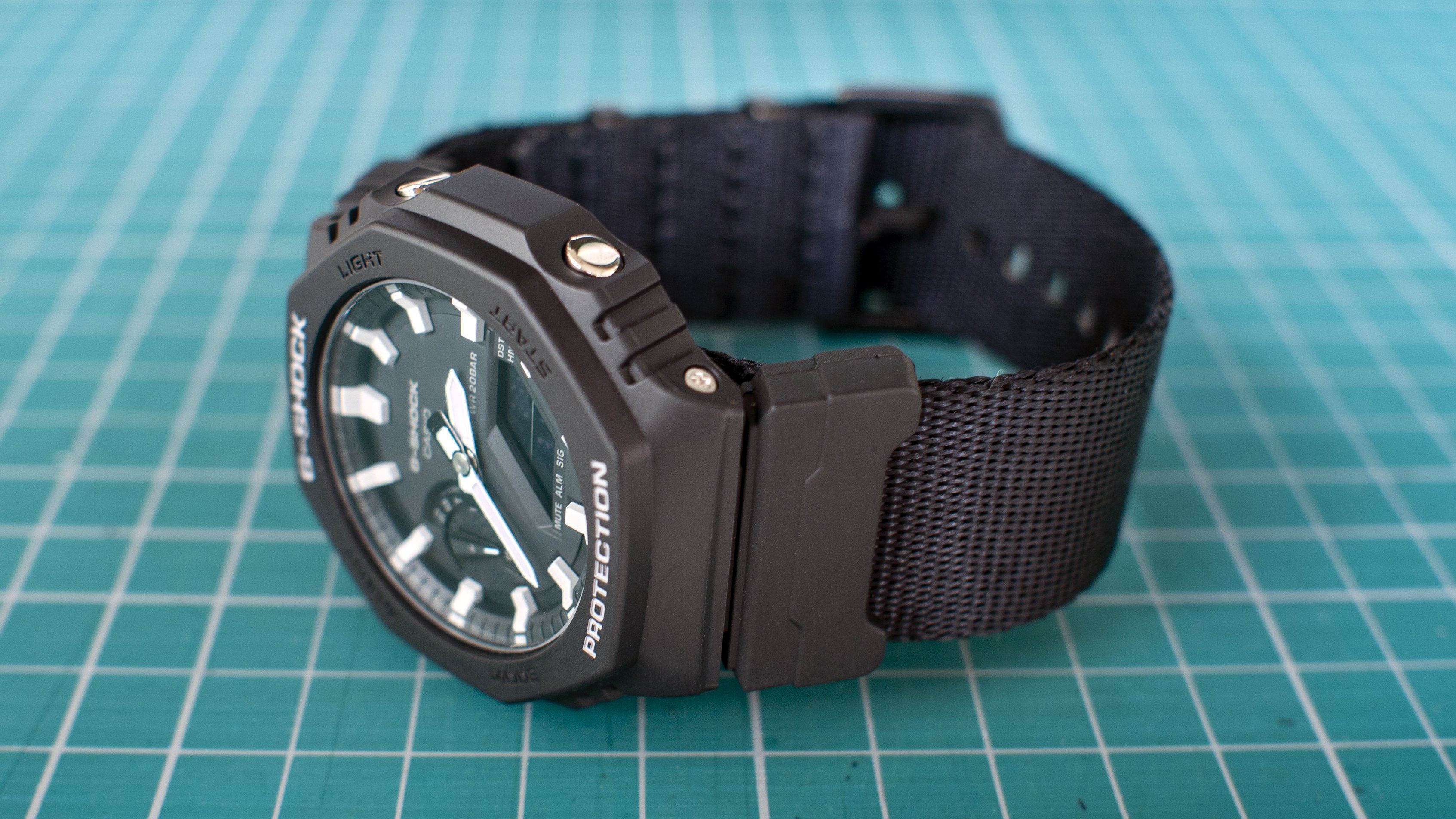 Casio GShock GA2100 black seat belt