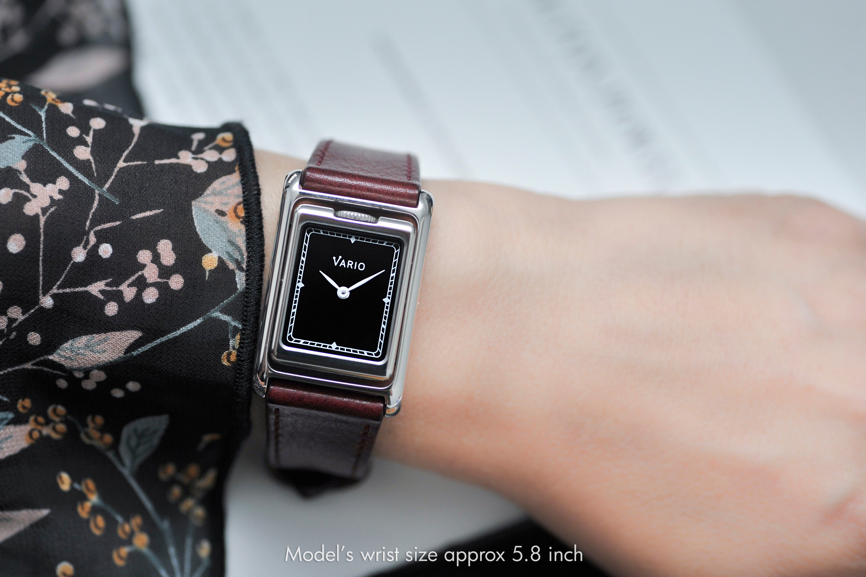 vario versa dual time reversible rectangle watch