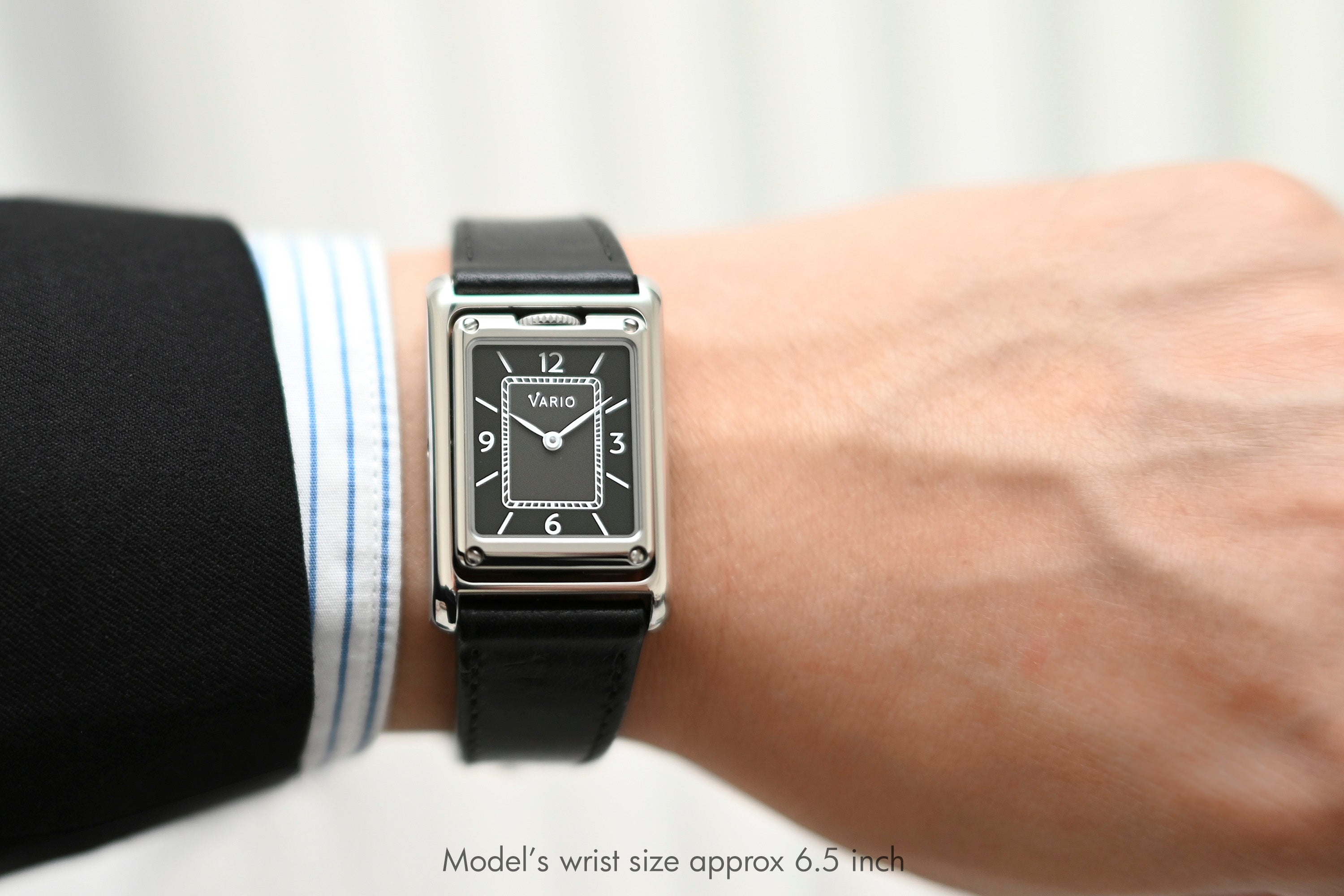 vario versa dual time reversible rectangle watch